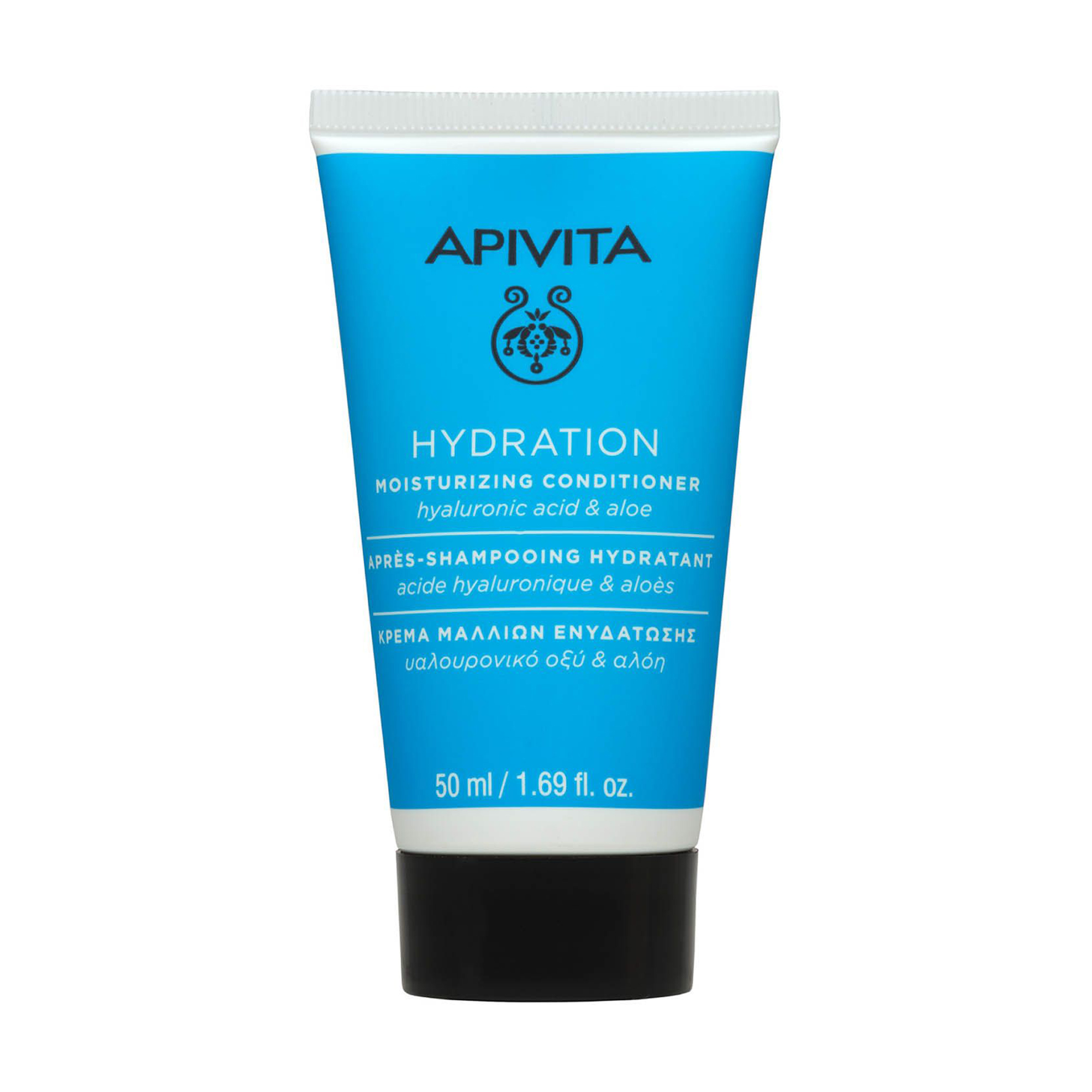 Зволожувальний кондиціонер Apivita Moisturizing Conditioner для всіх типів волосся, з гіалуроновою кислотою та алое, 50 мл
Зволожувальний кондиціонер Apivita Moisturizing Conditioner для всіх типів волосся, з гіалуроновою кислотою та алое, 50 мл