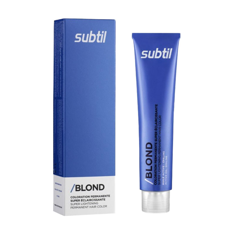 Стійка крем-фарба для волосся Subtil Blond Super Lightening Hair Color 12-1 SE Попелястий суперсвітлий блондин, 60 мл
Стійка крем-фарба для волосся Subtil Blond Super Lightening Hair Color 12-1 SE Попелястий суперсвітлий блондин, 60 мл