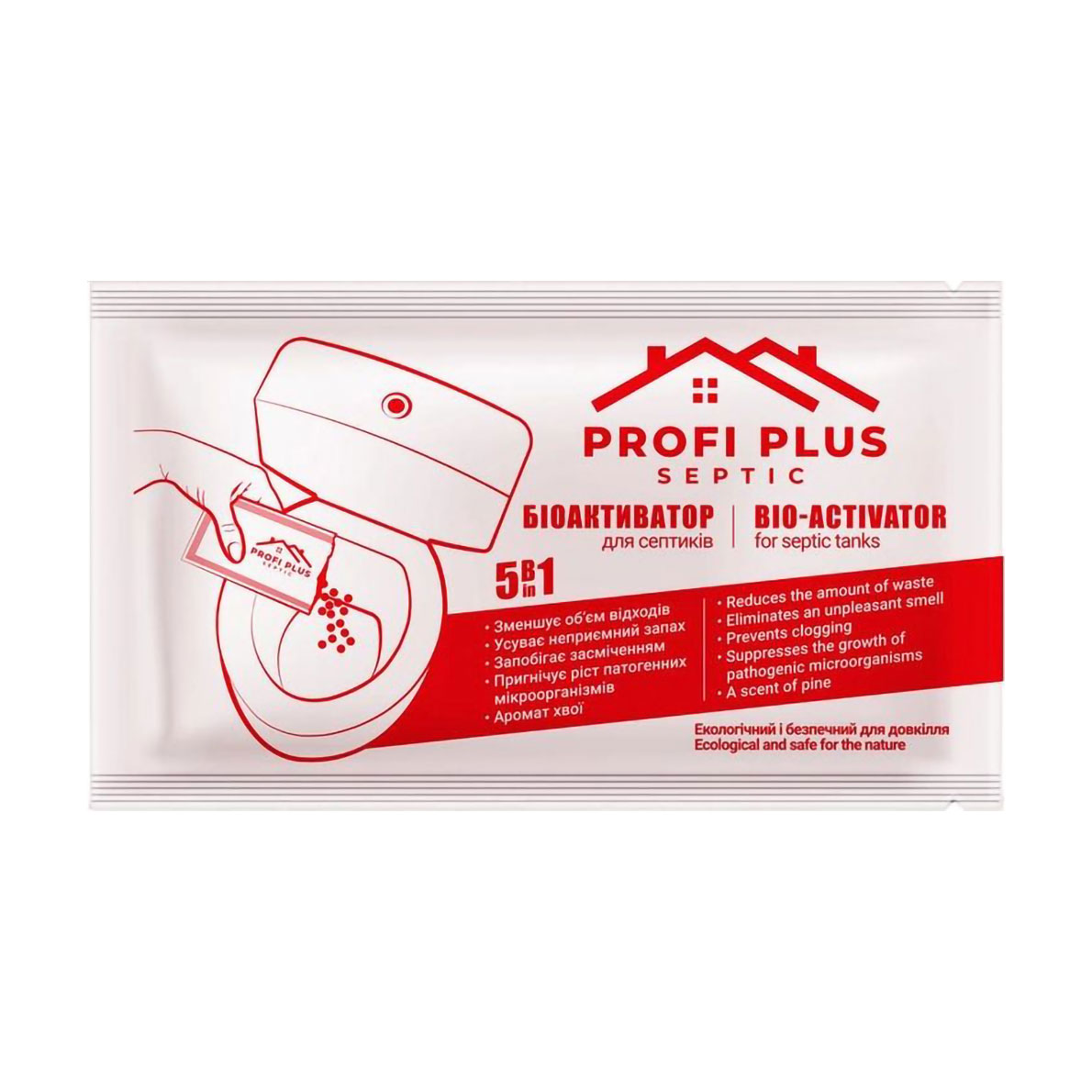 Біоактиватор для септиків Profi Plus Septic 5 в 1, 25 г
Біоактиватор для септиків Profi Plus Septic 5 в 1, 25 г