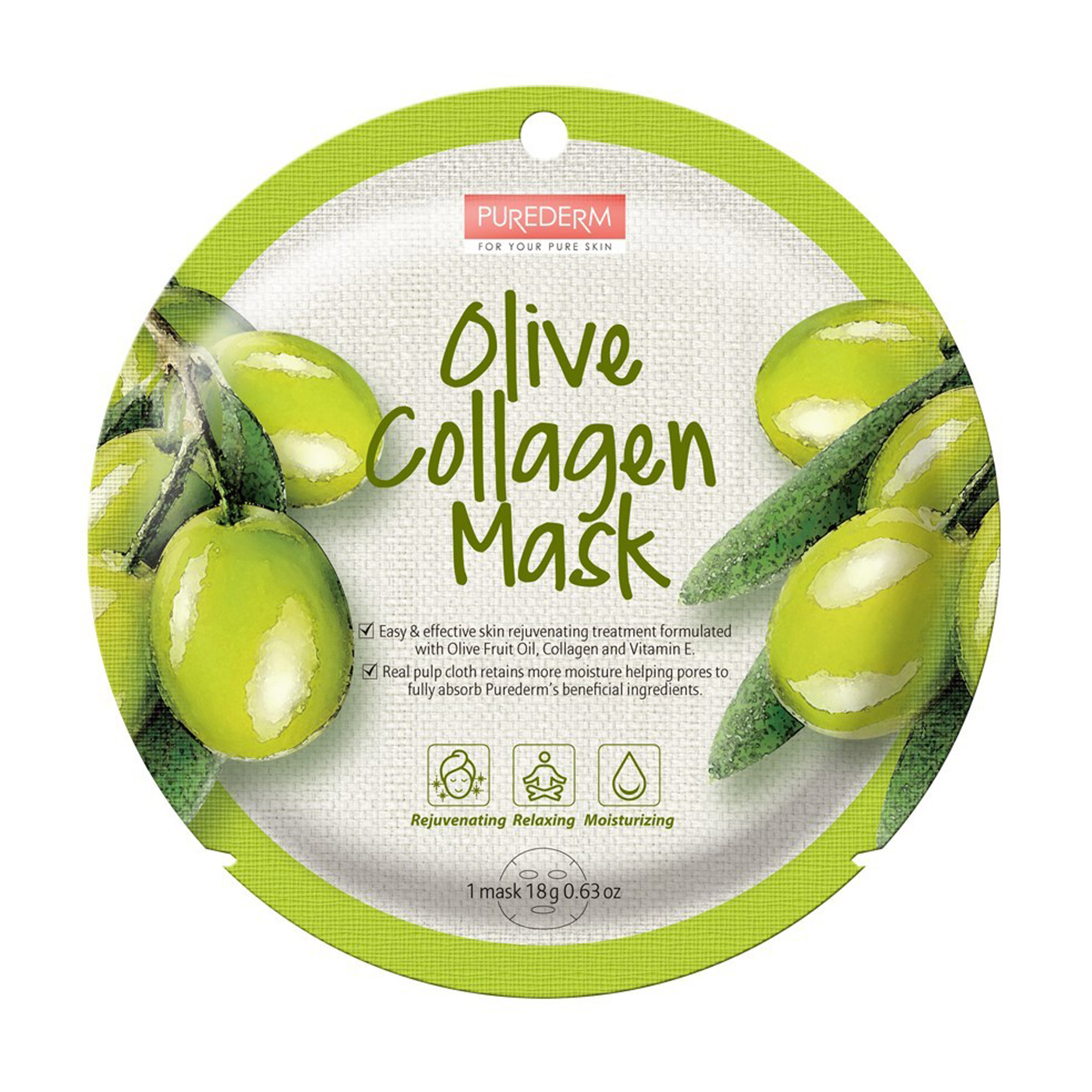 Уцінка! Тканинна маска для обличчя Purederm Oliva Collagen Mask з колагеном та оливою, 18 мл
Уцінка! Тканинна маска для обличчя Purederm Oliva Collagen Mask з колагеном та оливою, 18 мл