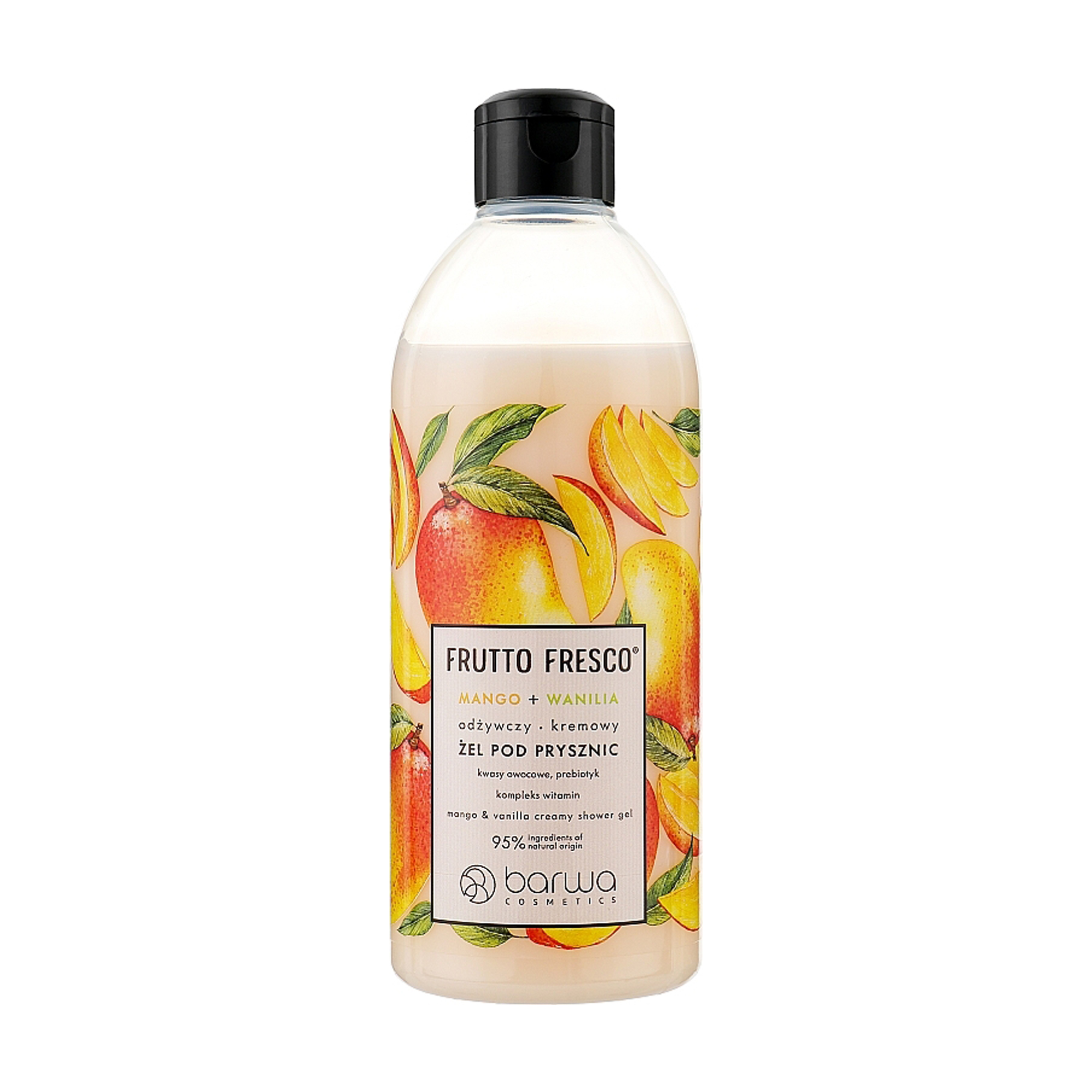 Живильний гель для душу Barwa Cosmetics Frutto Fresco Creamy Shower Gel Манго та ваніль, 480 мл
Живильний гель для душу Barwa Cosmetics Frutto Fresco Creamy Shower Gel Манго та ваніль, 480 мл