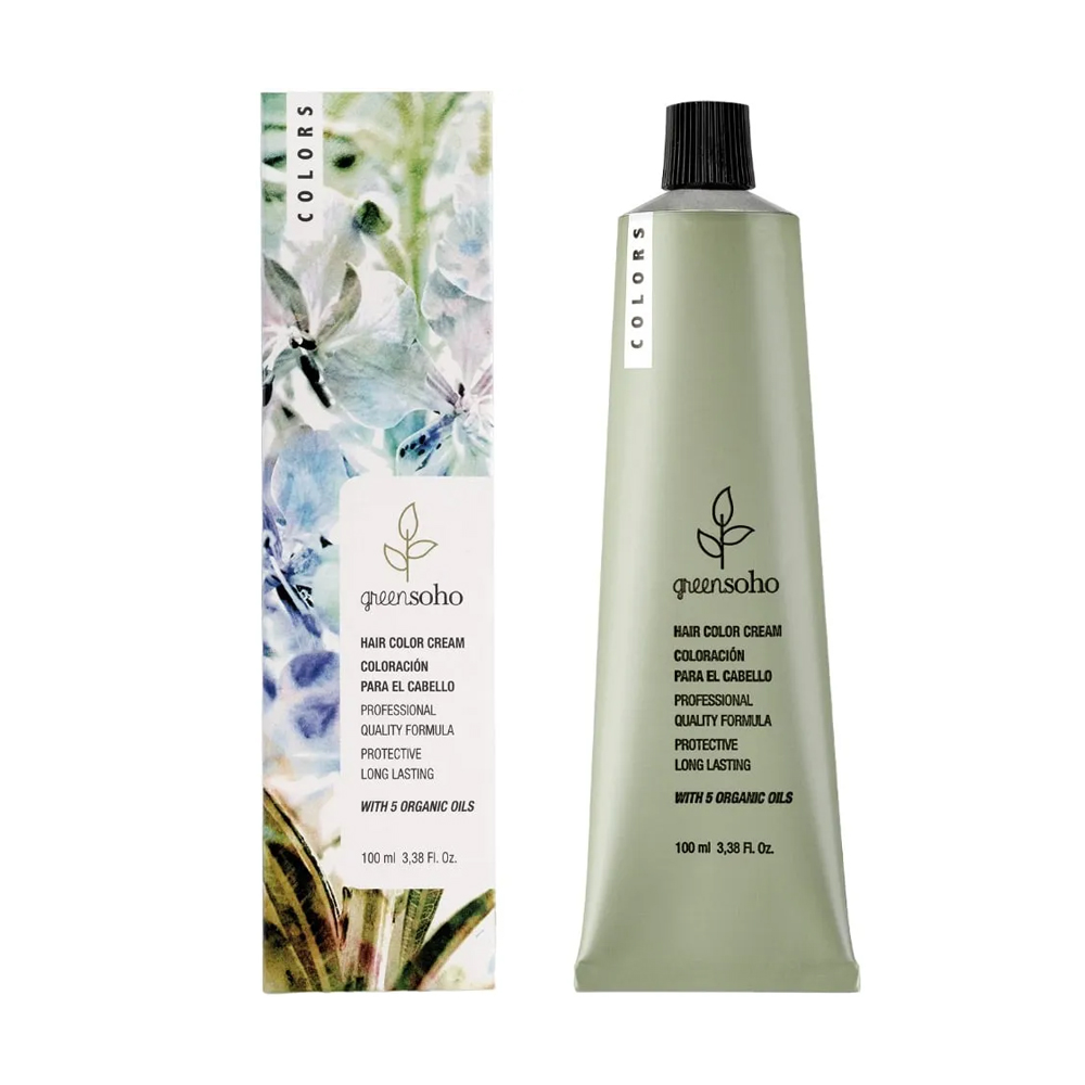 Крем-фарба для волосся GreenSoho Hair Color Cream 9.21 Very Light Iridescent Ash Blond, 100 мл
Крем-фарба для волосся GreenSoho Hair Color Cream 9.21 Very Light Iridescent Ash Blond, 100 мл