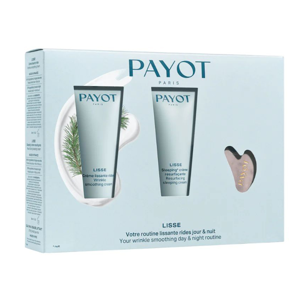 Набір для обличчя Payot Lisse Set (денний крем, 30 мл + нічний крем, 30 мл + шкребок гуаша)
Набір для обличчя Payot Lisse Set (денний крем, 30 мл + нічний крем, 30 мл + шкребок гуаша)