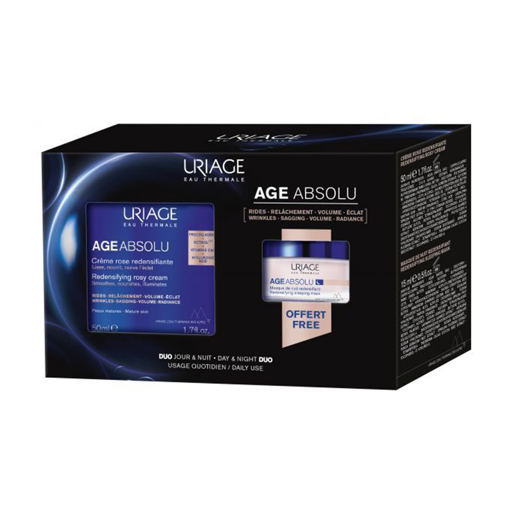 Уцінка! Набір для обличчя Uriage Age Absolu (крем для обличчя, 50 мл + нічна маска для обличчя, 15 мл)
Уцінка! Набір для обличчя Uriage Age Absolu (крем для обличчя, 50 мл + нічна маска для обличчя, 15 мл)