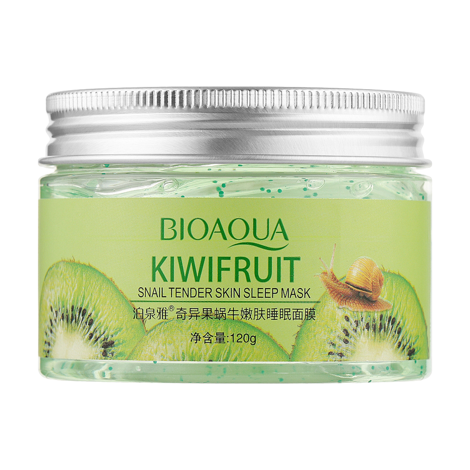 Нічна маска-детокс для обличчя Bioaqua Kiwifruit Snail Tender Skin Sleep Mask з ківі та муцином равлика, 120 г
Нічна маска-детокс для обличчя Bioaqua Kiwifruit Snail Tender Skin Sleep Mask з ківі та муцином равлика, 120 г