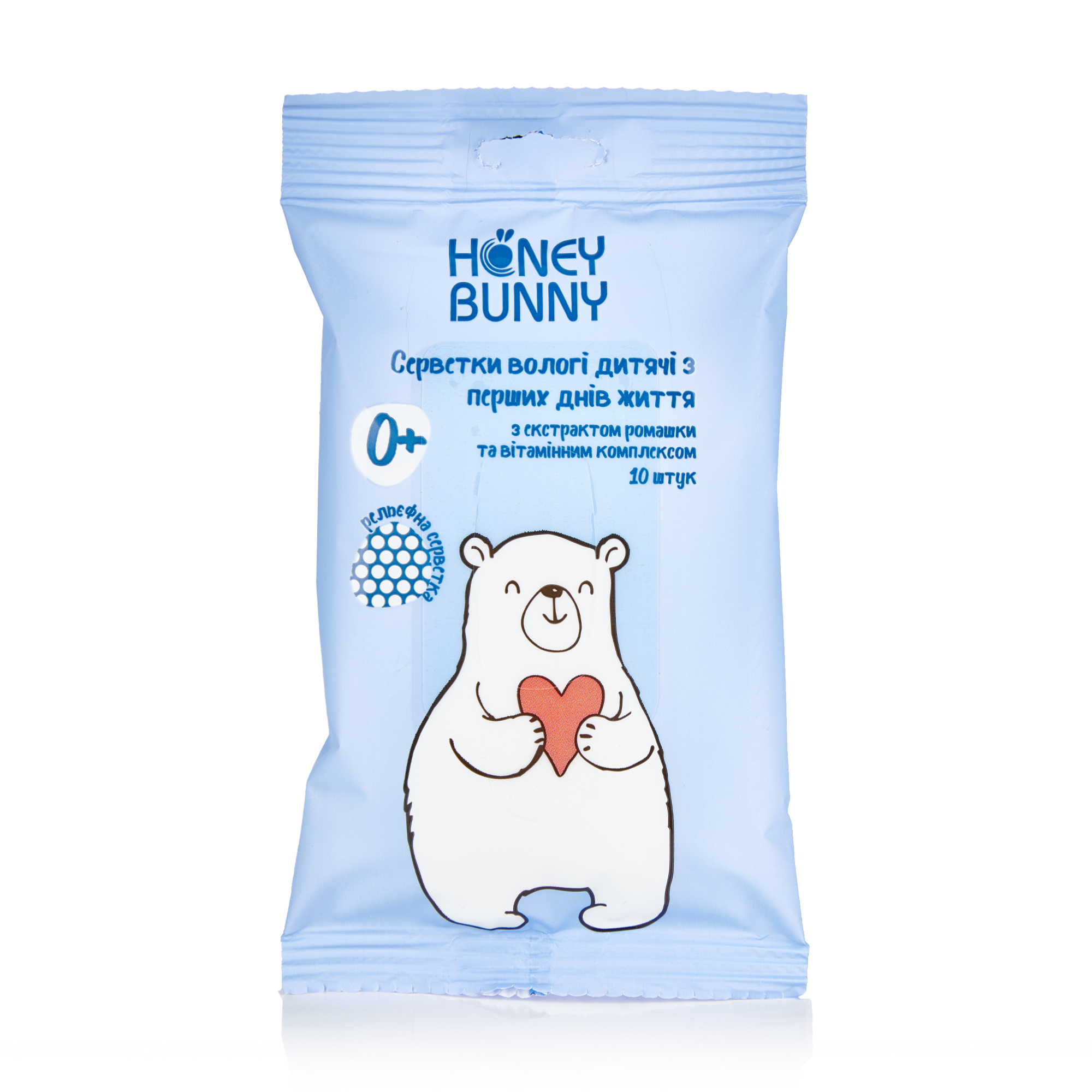 Дитячі вологі серветки Honey Bunny від народження, 10 шт
Дитячі вологі серветки Honey Bunny від народження, 10 шт