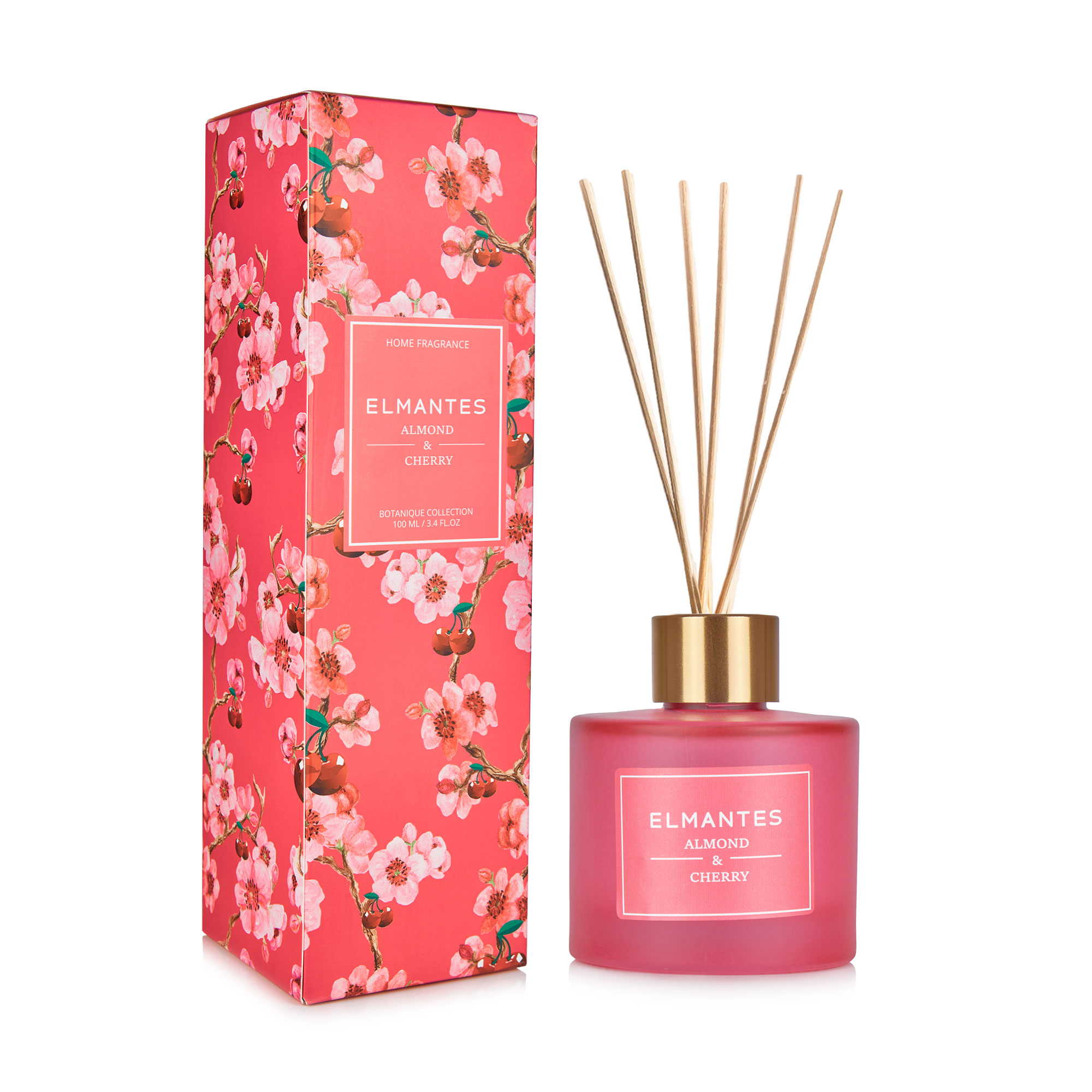 Аромадифузор Elmantes Almond & Cherry, 100 мл
Аромадифузор Elmantes Almond & Cherry, 100 мл