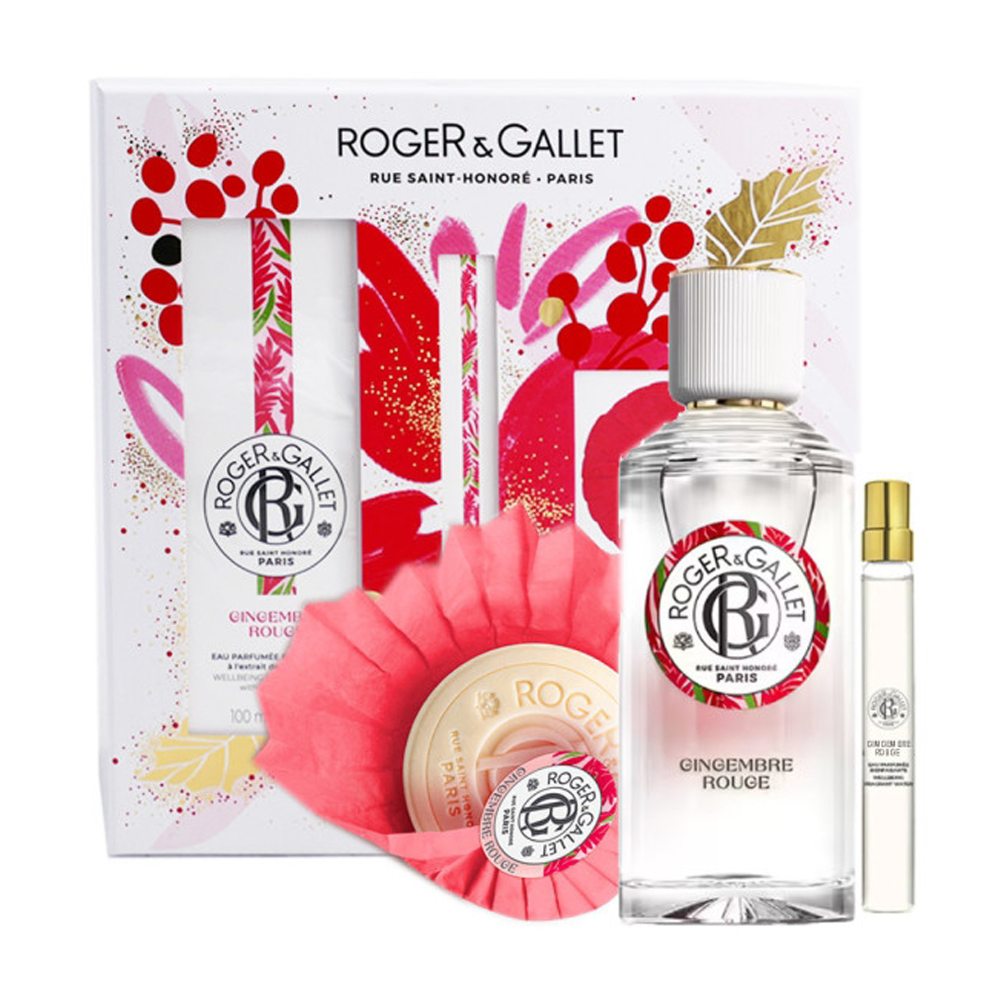 Парфумований набір жіночий Roger & Gallet Gingembre Rouge (парфумована вода, 100 мл + мило тверде, 50 г + парфумована вода, 10 мл)
Парфумований набір жіночий Roger & Gallet Gingembre Rouge (парфумована вода, 100 мл + мило тверде, 50 г + парфумована вода, 10 мл)