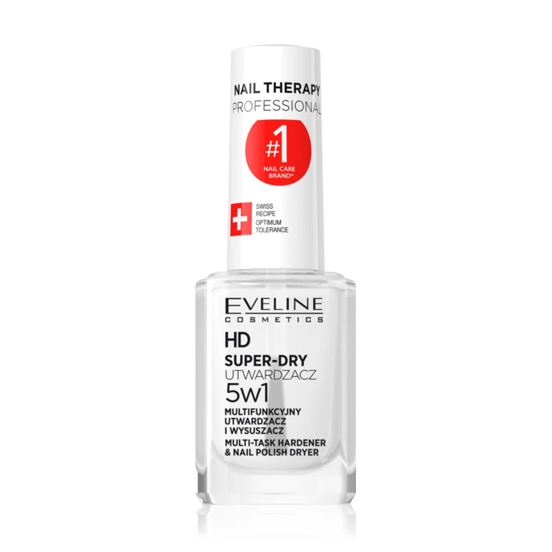 Сушка та зміцнювач для нігтів 5в1 Eveline Cosmetics Nail Therapy Professional Super-Dry, 12 мл
Сушка та зміцнювач для нігтів 5в1 Eveline Cosmetics Nail Therapy Professional Super-Dry, 12 мл