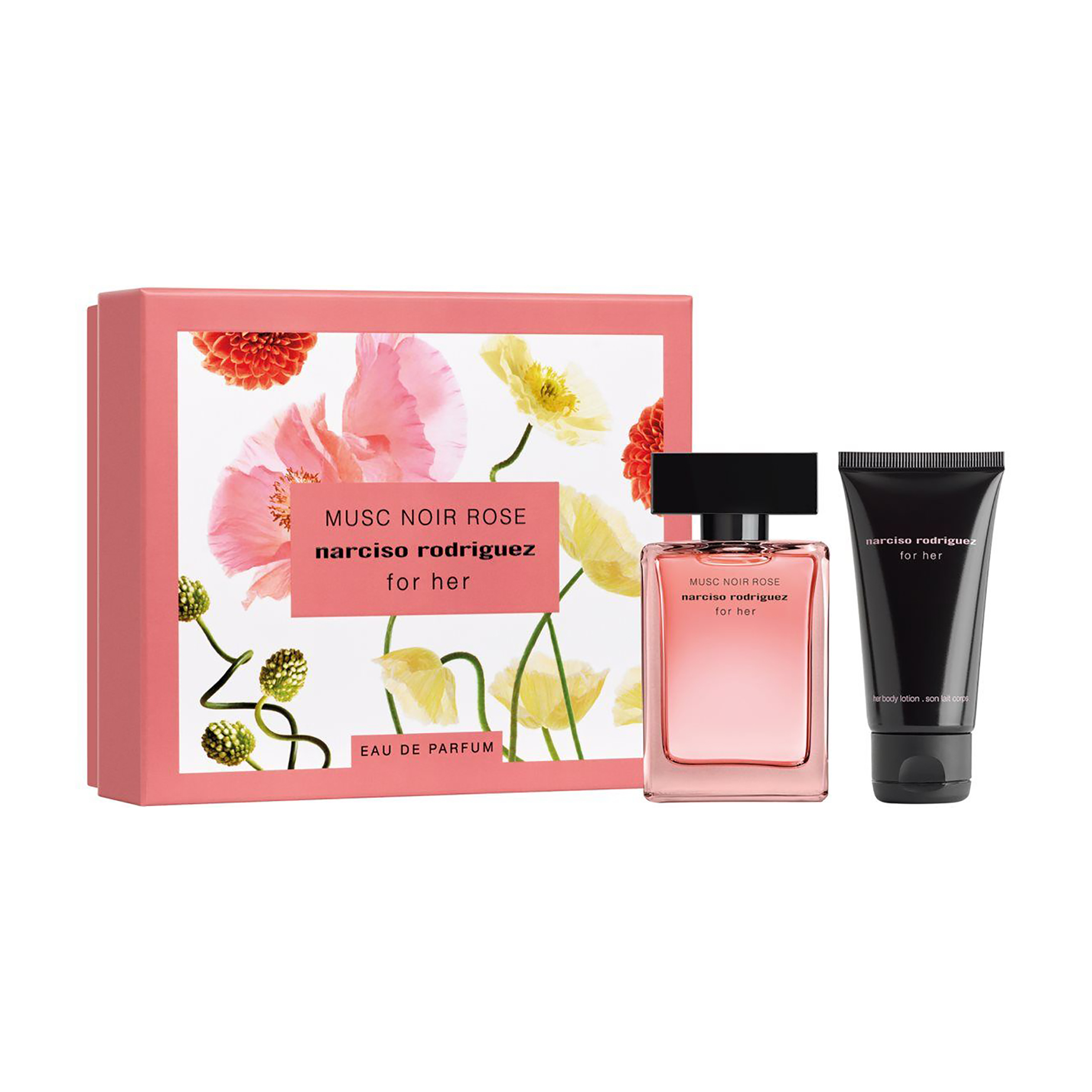 Парфумований набір жіночий Narciso Rodriguez Musc Noir Rose For Her (парфумована вода, 50 мл + лосьйон для тіла, 50 мл)
Парфумований набір жіночий Narciso Rodriguez Musc Noir Rose For Her (парфумована вода, 50 мл + лосьйон для тіла, 50 мл)