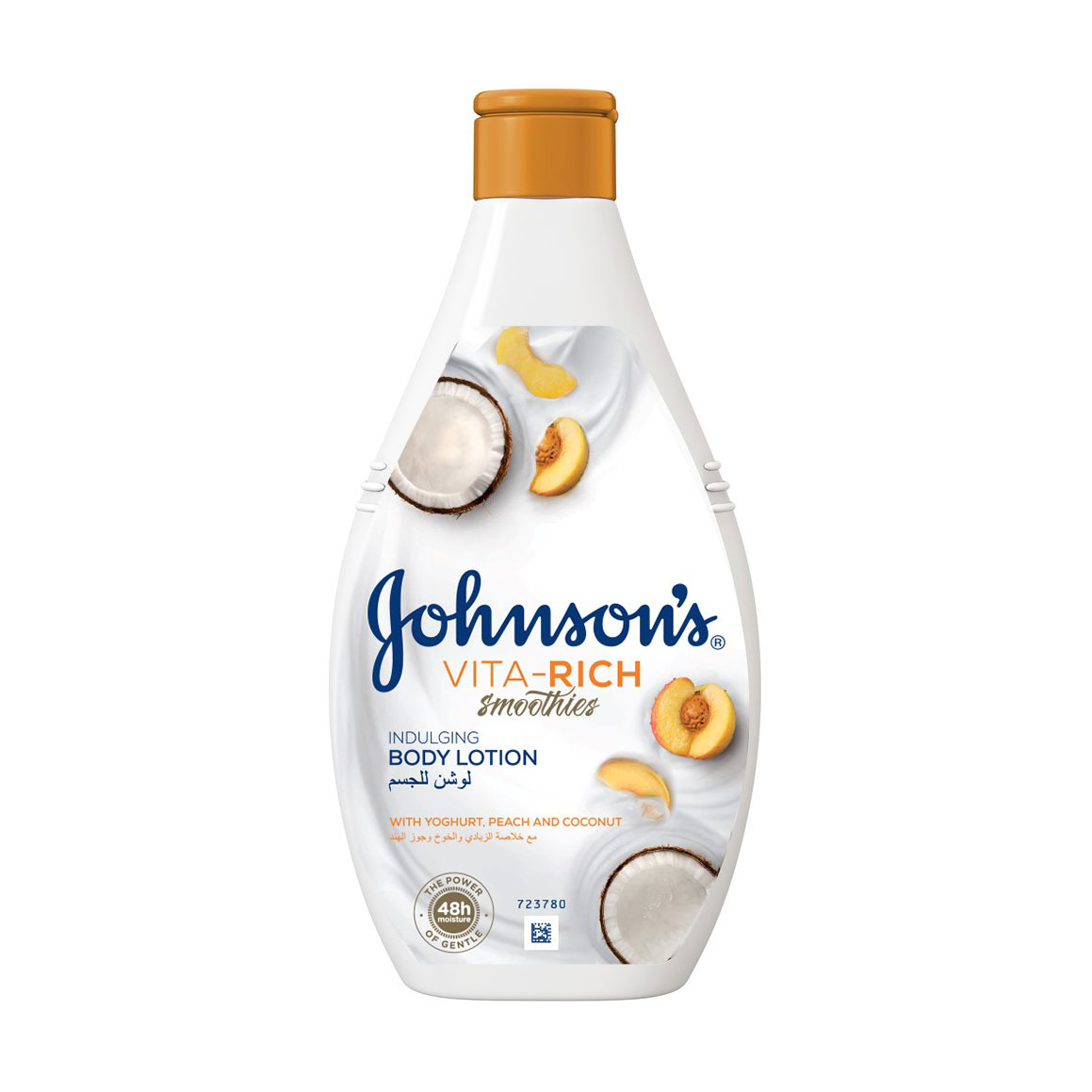 Розслаблювальний лосьйон для тіла JOHNSON’S Vita-Rich Smoothies, з йогуртом, кокосом та екстрактом персика, 400 мл
Розслаблювальний лосьйон для тіла JOHNSON’S Vita-Rich Smoothies, з йогуртом, кокосом та екстрактом персика, 400 мл