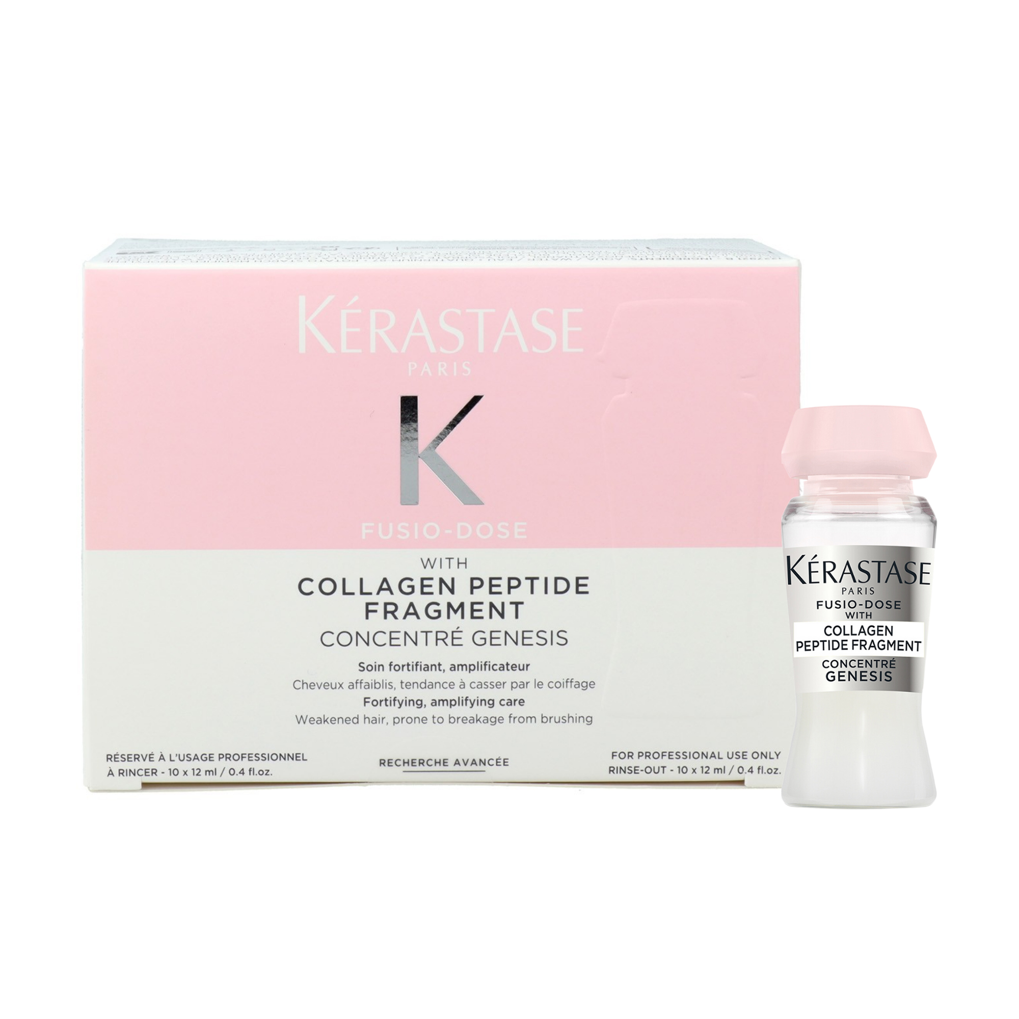 Догляд-концентрат Kerastase Fusio-Dose Collagen Peptide Fragment для ослабленого, схильного до ламкості через розчісування волосся, 10*12 мл
Догляд-концентрат Kerastase Fusio-Dose Collagen Peptide Fragment для ослабленого, схильного до ламкості через розчісування волосся, 10*12 мл