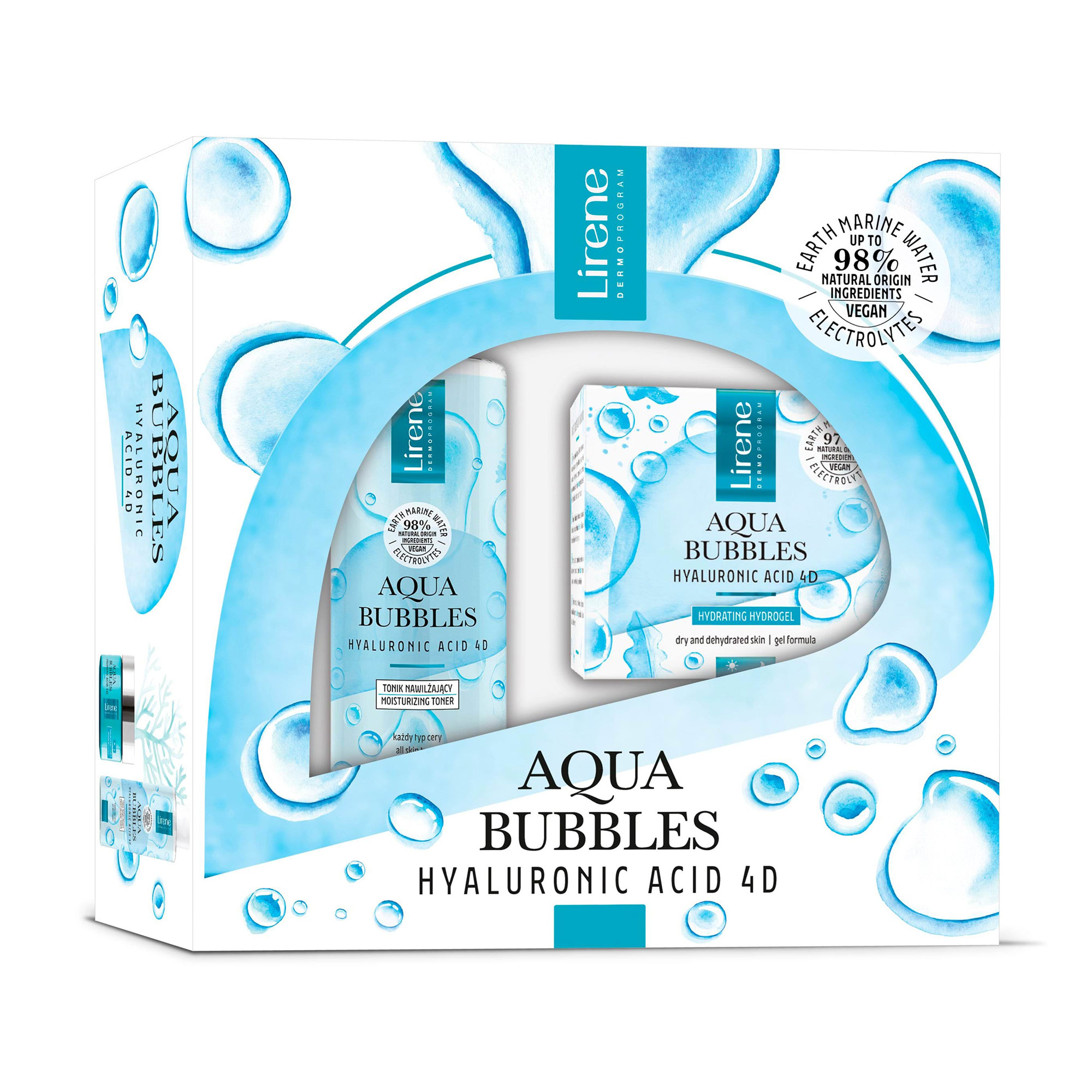 Уцінка! Набір для обличчя Lirene Aqua Bubbles (гідро-гель, 50 мл + тонік, 200 мл)
Уцінка! Набір для обличчя Lirene Aqua Bubbles (гідро-гель, 50 мл + тонік, 200 мл)