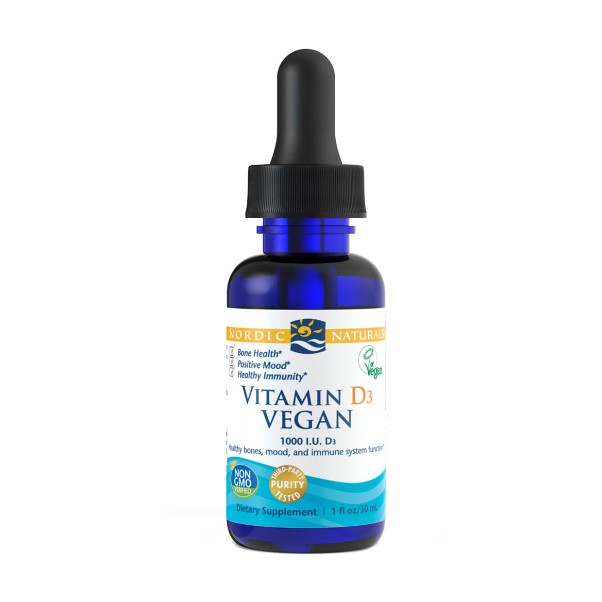 Уцінка! Вітамін Д3 Nordic Naturals Vegan Vitamin D3, 1000 МО в рідині, 30 мл
Уцінка! Вітамін Д3 Nordic Naturals Vegan Vitamin D3, 1000 МО в рідині, 30 мл