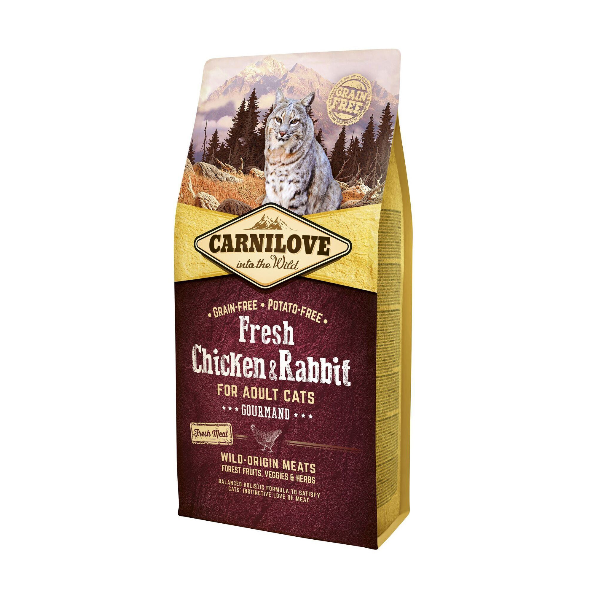 Сухий корм для дорослих кішок Carnilove Fresh Chicken & Rabbit з куркою та кроликом, 6 кг
Сухий корм для дорослих кішок Carnilove Fresh Chicken & Rabbit з куркою та кроликом, 6 кг