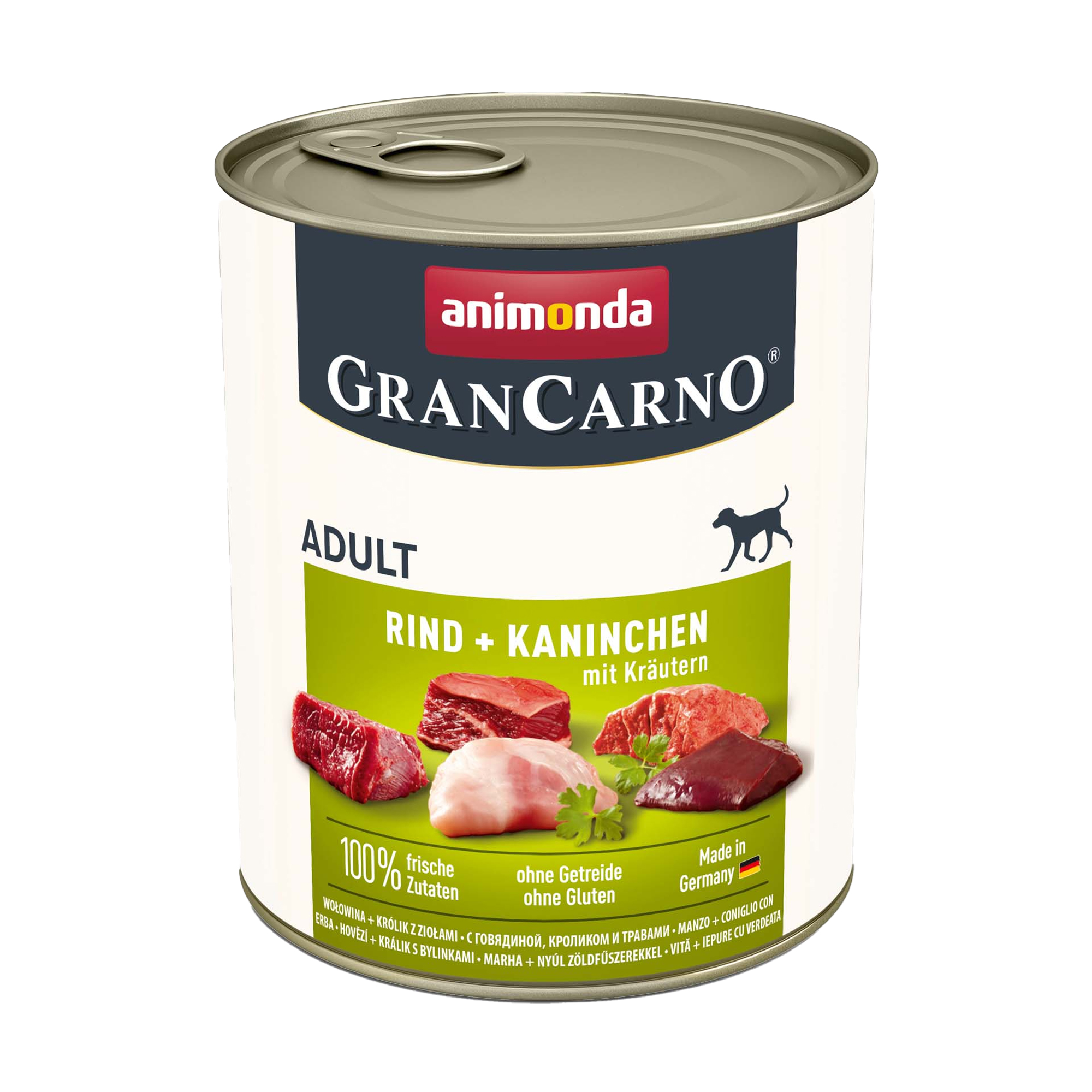 Вологий корм для собак Animonda GranCarno Adult Beef + Rabbit with Herbs з яловичиною, кроликом та травами, 800 г
Вологий корм для собак Animonda GranCarno Adult Beef + Rabbit with Herbs з яловичиною, кроликом та травами, 800 г