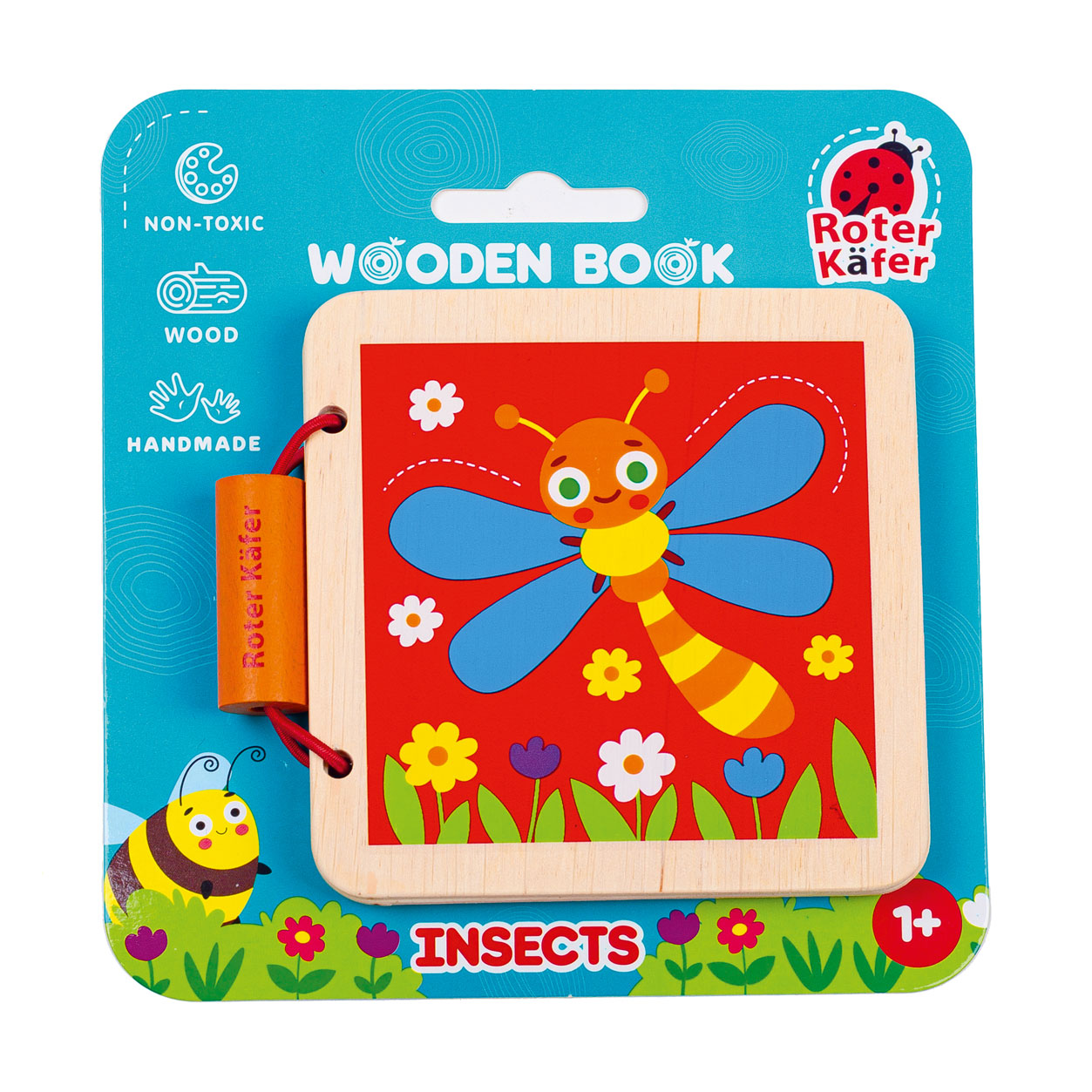 Дерев'яна книжечка Roter Kafer Комахи, від 1 року (RW3033)
Дерев'яна книжечка Roter Kafer Комахи, від 1 року (RW3033)