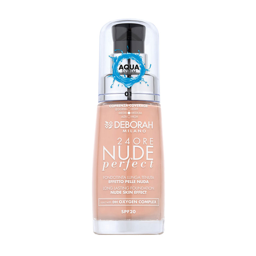 Тональна основа для обличчя Deborah 24Ore Nude Perfect Foundation SPF 20, 01 Fair, 30 мл
Тональна основа для обличчя Deborah 24Ore Nude Perfect Foundation SPF 20, 01 Fair, 30 мл
