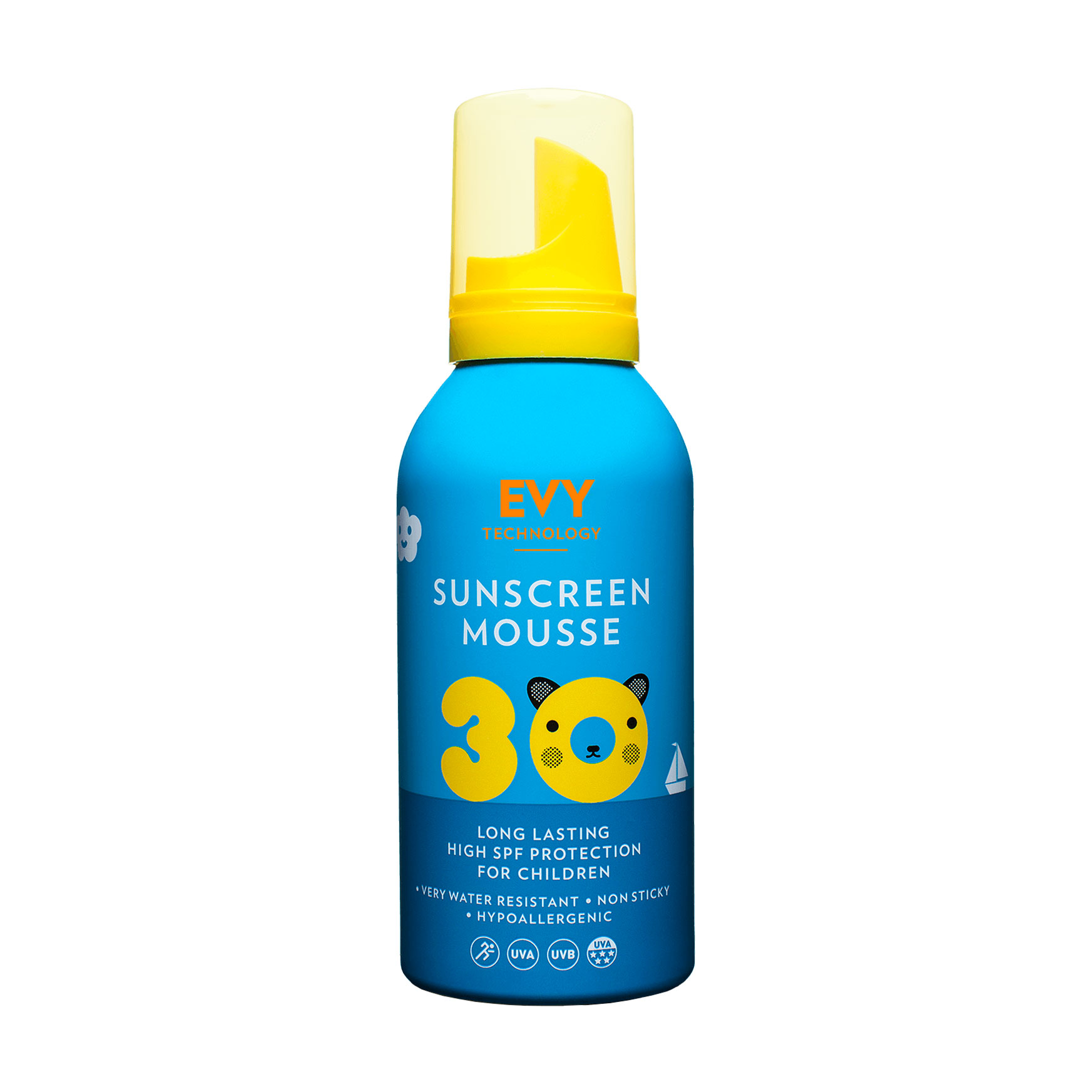 Сонцезахисний мус для дітей та немовлят EVY Technology Sunscreen Mousse Kids, SPF 30, 150 мл
Сонцезахисний мус для дітей та немовлят EVY Technology Sunscreen Mousse Kids, SPF 30, 150 мл