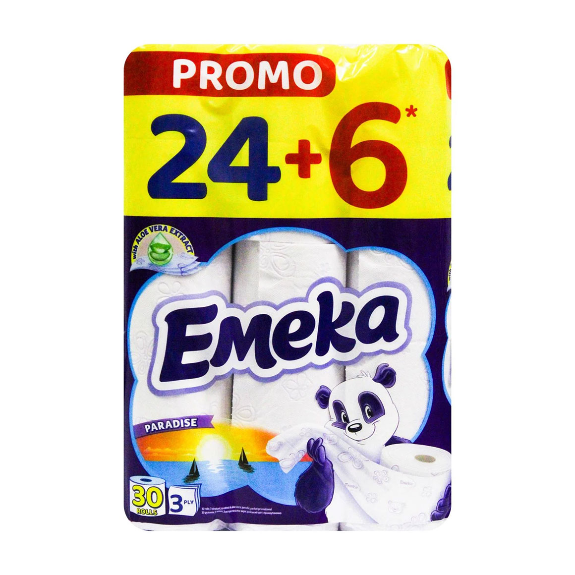 Уцінка! Туалетний папір Emeka Paradise білий, 3-шаровий, 135 відривів, 30 рулонів
Уцінка! Туалетний папір Emeka Paradise білий, 3-шаровий, 135 відривів, 30 рулонів