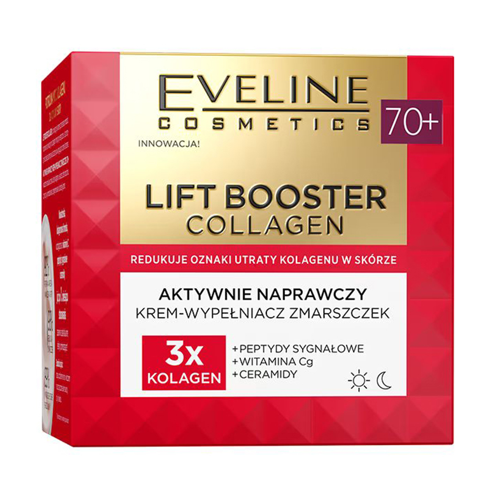Уцінка! Відновлювальний крем для обличчя Eveline Cosmetics Lift Booster Collagen Actively Repairing Cream-Wrinkle Filler 70+, 50 мл
Уцінка! Відновлювальний крем для обличчя Eveline Cosmetics Lift Booster Collagen Actively Repairing Cream-Wrinkle Filler 70+, 50 мл