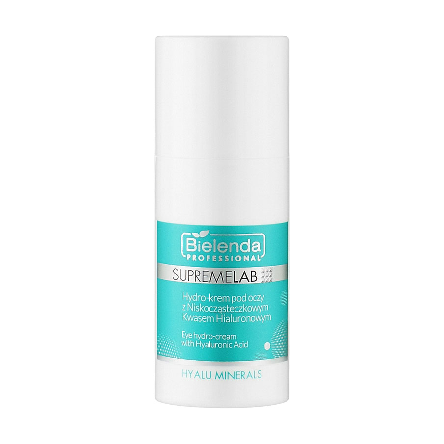Гідро-крем для шкіри навколо очей Bielenda Professional Supremelab Hyalu Minerals Eye Hydro-Cream, 15 мл
Гідро-крем для шкіри навколо очей Bielenda Professional Supremelab Hyalu Minerals Eye Hydro-Cream, 15 мл