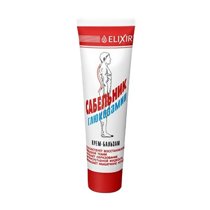 Крем-бальзам Еліксір Шабельник з глюкозаміном, 75 мл
Крем-бальзам Еліксір Шабельник з глюкозаміном, 75 мл