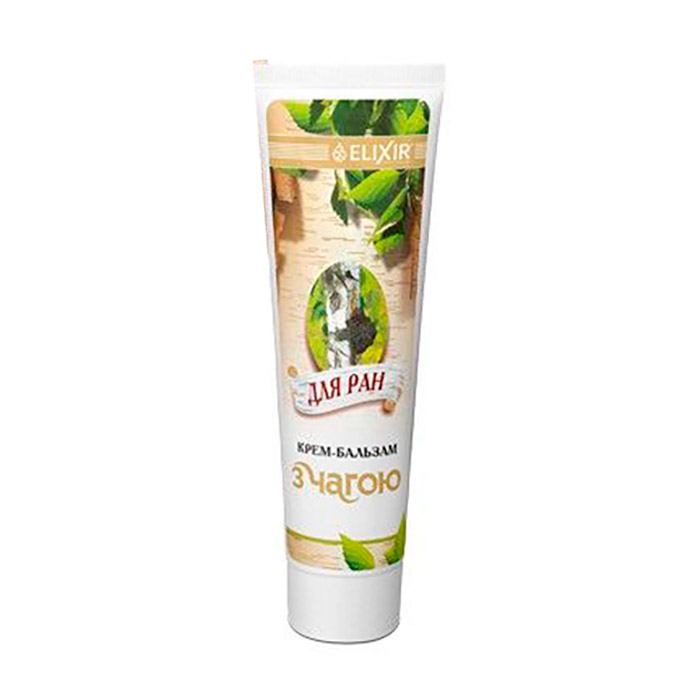 Крем-бальзам для тіла Еліксір проти ран, з чагою, 75 мл
Крем-бальзам для тіла Еліксір проти ран, з чагою, 75 мл