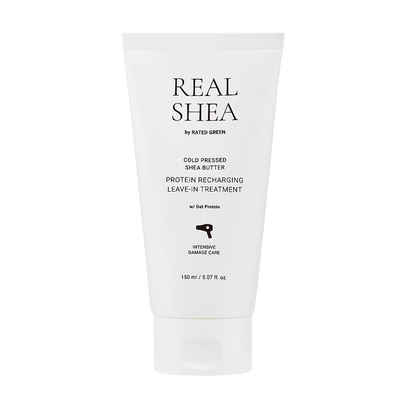 Відновлювальний термозахисний крем для волосся Rated Green Real Shea Protein Recharging Leave-in Treatment з олією ши, 150 мл
Відновлювальний термозахисний крем для волосся Rated Green Real Shea Protein Recharging Leave-in Treatment з олією ши, 150 мл
