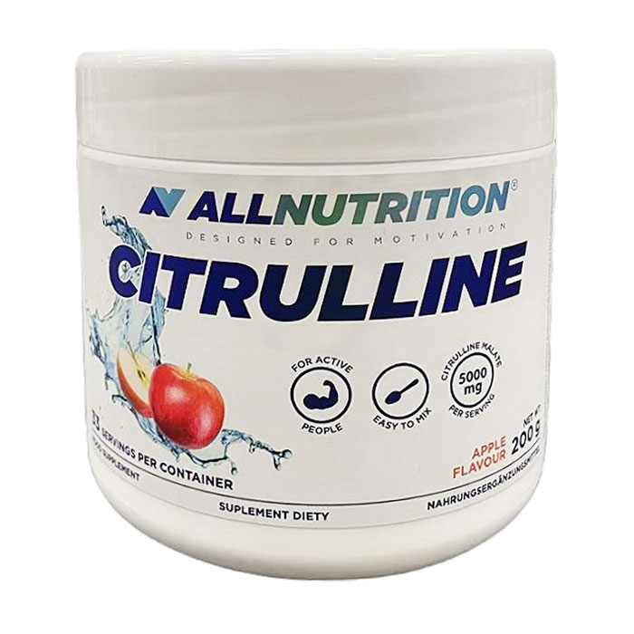 Цитрулін AllNutrition Citrulline в порошку, зі смаком яблука, 200 г
Цитрулін AllNutrition Citrulline в порошку, зі смаком яблука, 200 г