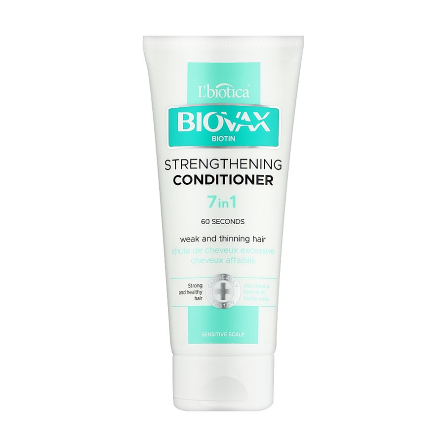 Уцінка! Зміцнювальний кондиціонер для волосся Biovax Biotin Strengthening Conditioner 7 In 1, 200 мл
Уцінка! Зміцнювальний кондиціонер для волосся Biovax Biotin Strengthening Conditioner 7 In 1, 200 мл