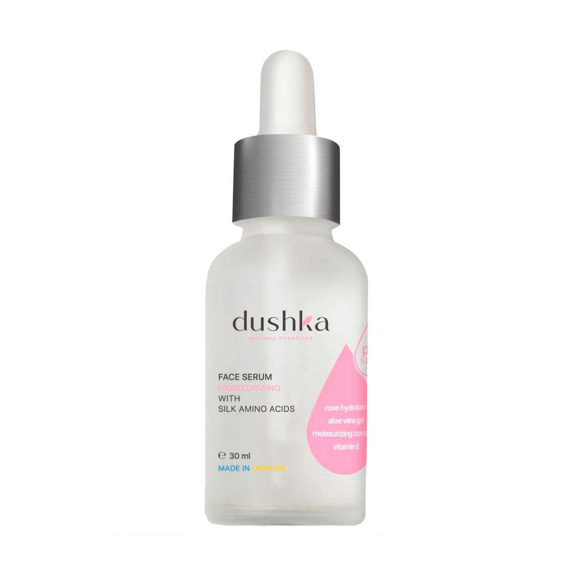 Уцінка! Зволожувальна сироватка для обличчя Dushka Face Serum з амінокислотами шовку, 30 мл
Уцінка! Зволожувальна сироватка для обличчя Dushka Face Serum з амінокислотами шовку, 30 мл