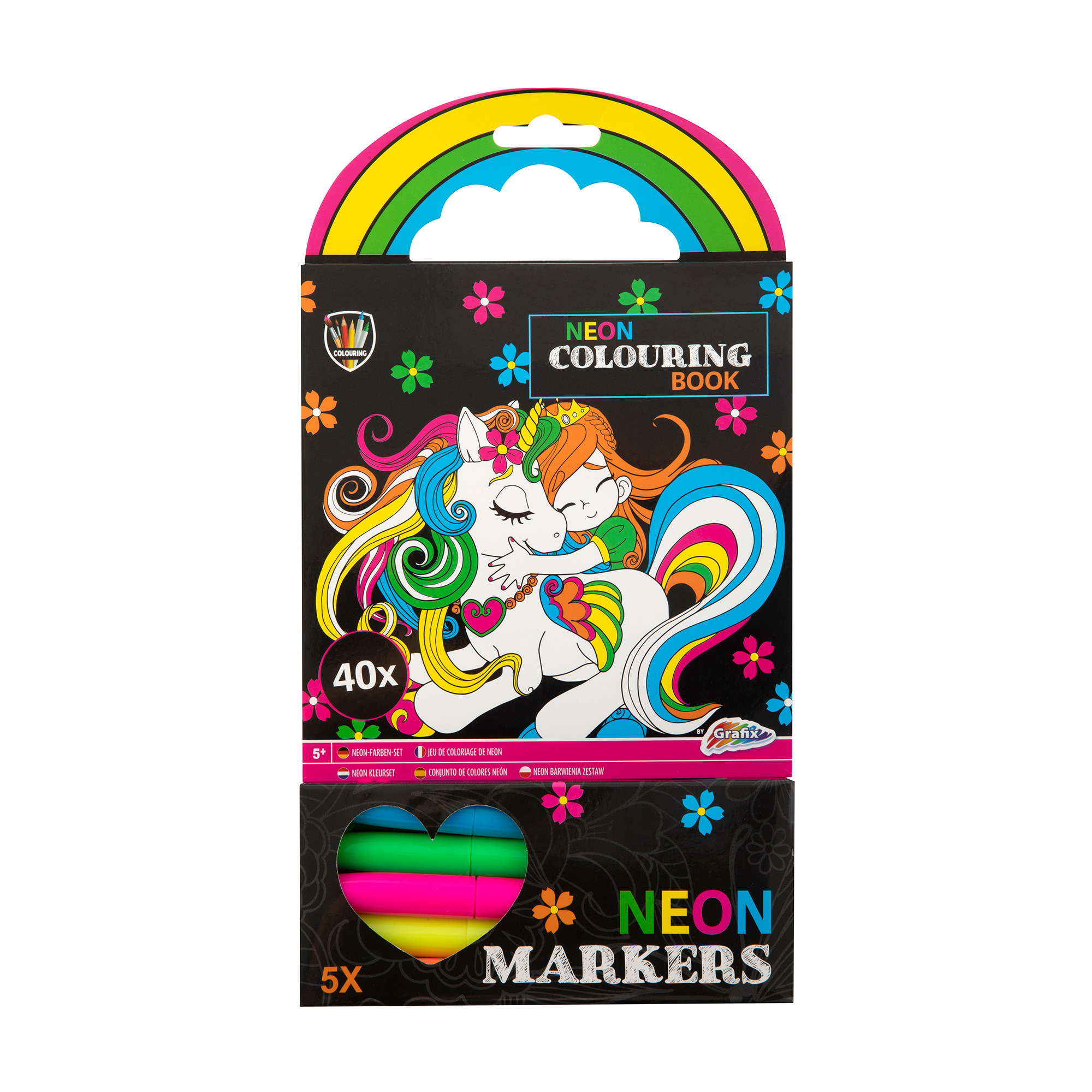 Набір для творчості Grafix Неонова книжка-розмальовка Єдиноріг, 20*20 см, від 5 років (150079_2)
Набір для творчості Grafix Неонова книжка-розмальовка Єдиноріг, 20*20 см, від 5 років (150079_2)