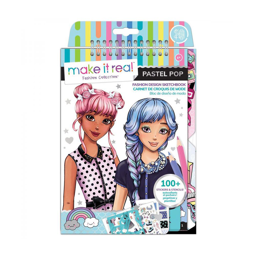 Блокнот з трафаретами Make it Real Модна вечірка, від 6 років, 25*18 см (MR3205)
Блокнот з трафаретами Make it Real Модна вечірка, від 6 років, 25*18 см (MR3205)