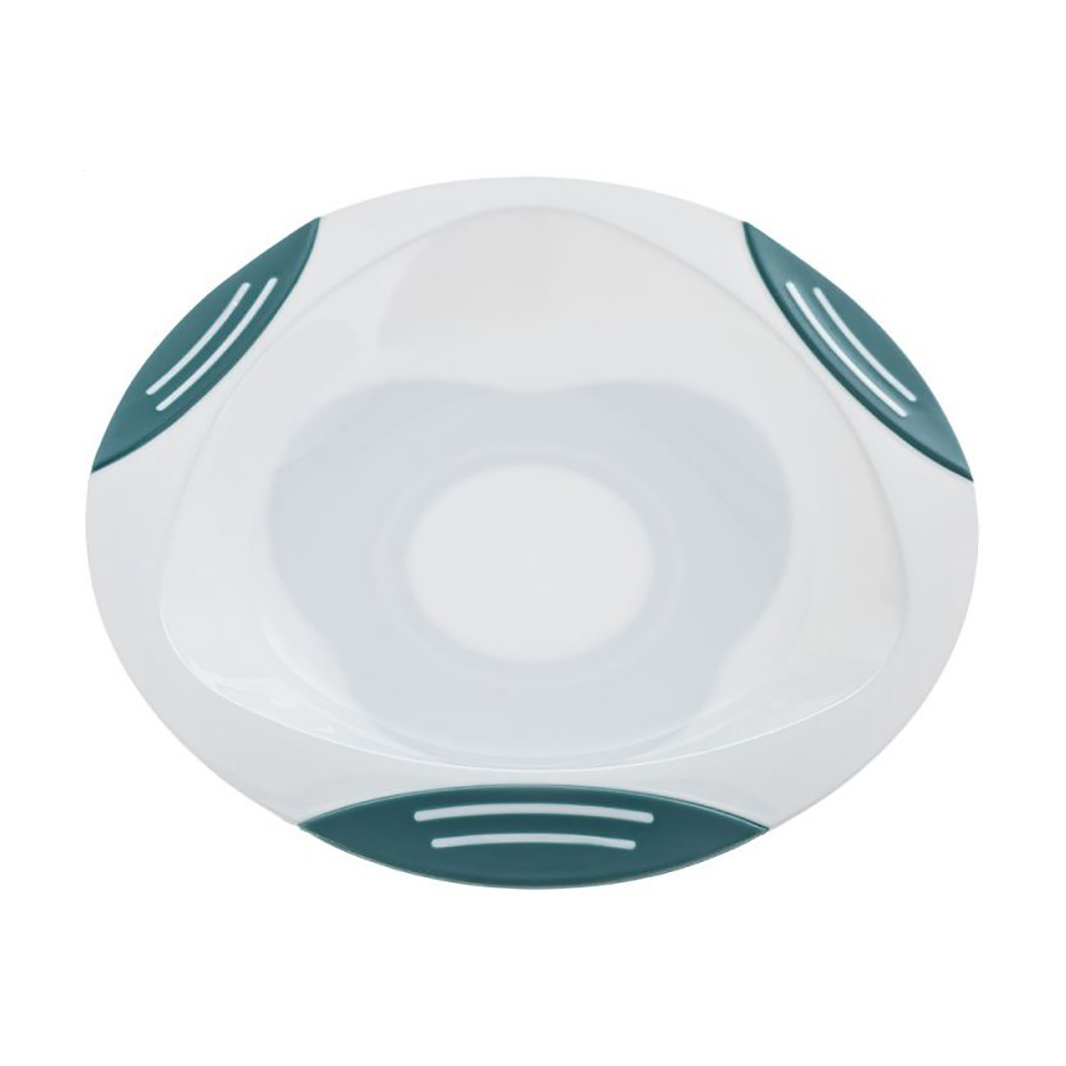 Дитяча тарілка Akuku на присосці, біло-бірюзова (A0524)
Дитяча тарілка Akuku на присосці, біло-бірюзова (A0524)