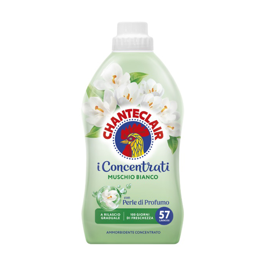 Пом'якшувач для тканин Chanteclair Білий мускус, 57 циклів прання, 1.14 л
Пом'якшувач для тканин Chanteclair Білий мускус, 57 циклів прання, 1.14 л