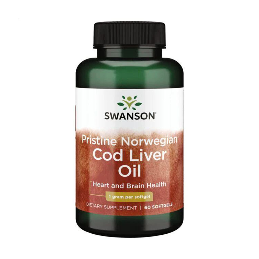 Олія печінки тріски Swanson Pristine Norwegian Cod Liver Oil, 60 капсул
Олія печінки тріски Swanson Pristine Norwegian Cod Liver Oil, 60 капсул