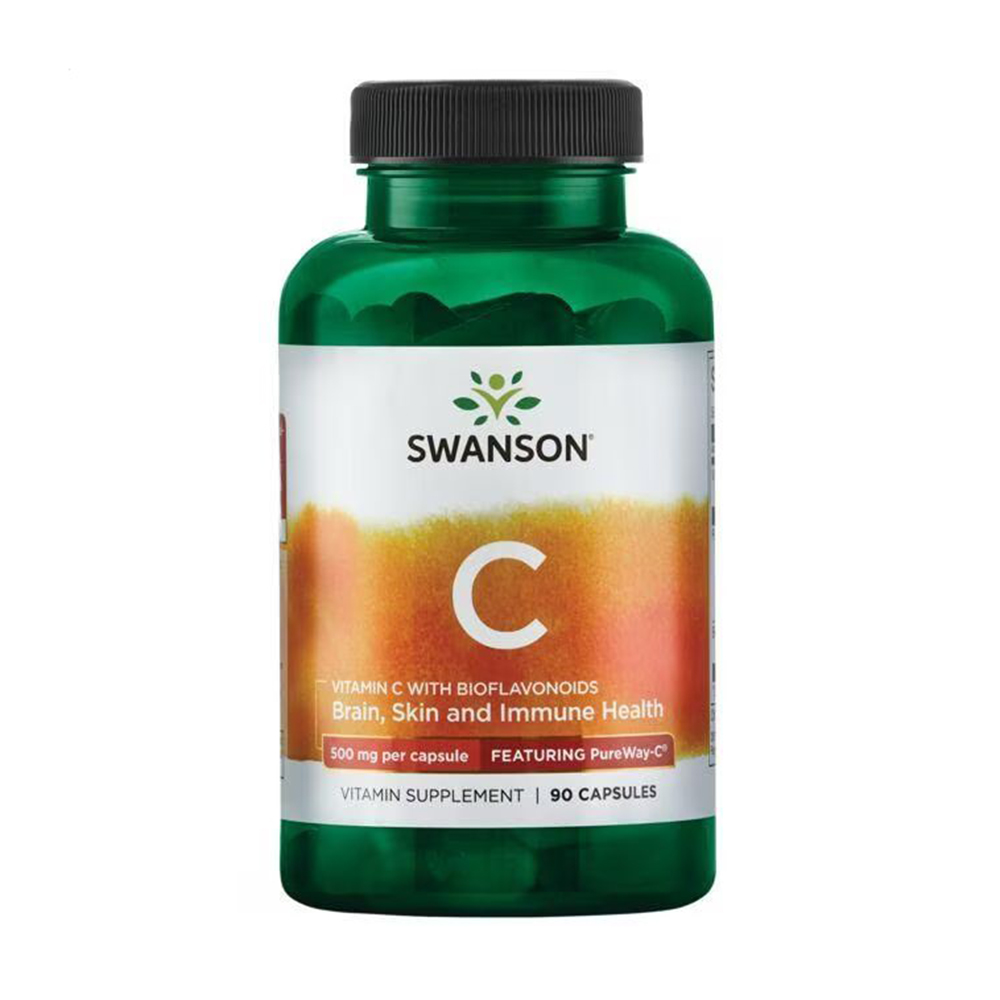 Вітамін C Swanson PureWay-C 500 мг, 90 капсул
Вітамін C Swanson PureWay-C 500 мг, 90 капсул