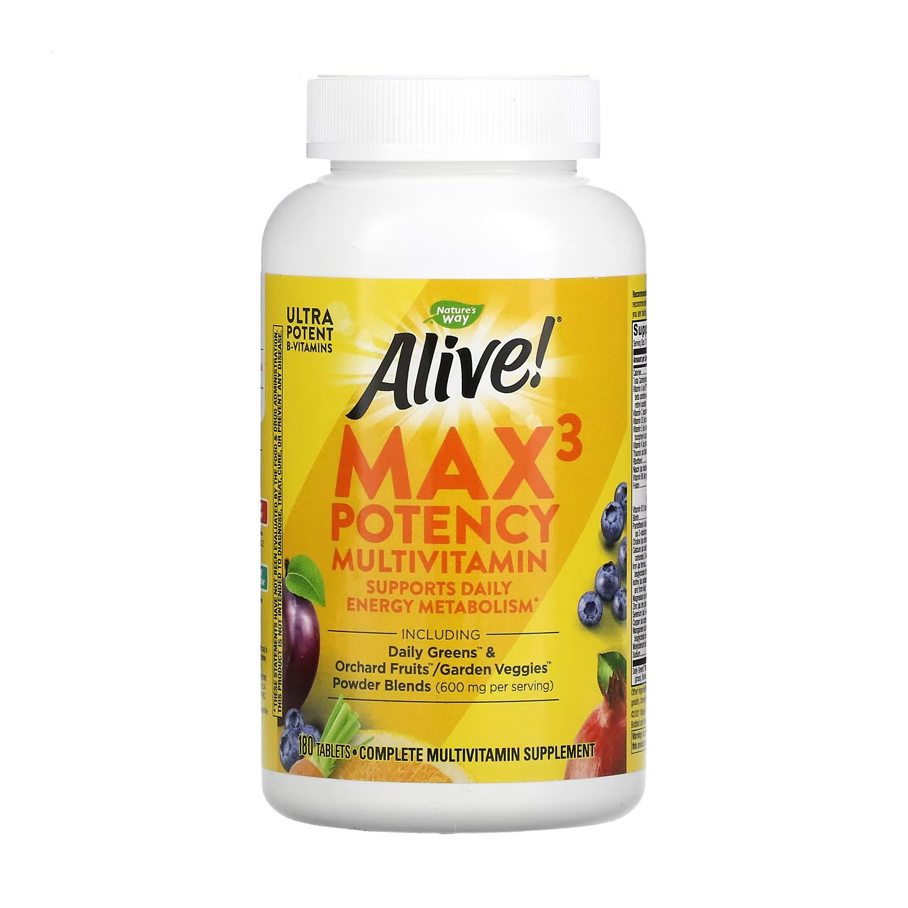 Уцінка! Мультивітаміни Nature's Way Alive! Max3 Daily Multi-Vitamin Max Potency, 180 таблеток
Уцінка! Мультивітаміни Nature's Way Alive! Max3 Daily Multi-Vitamin Max Potency, 180 таблеток