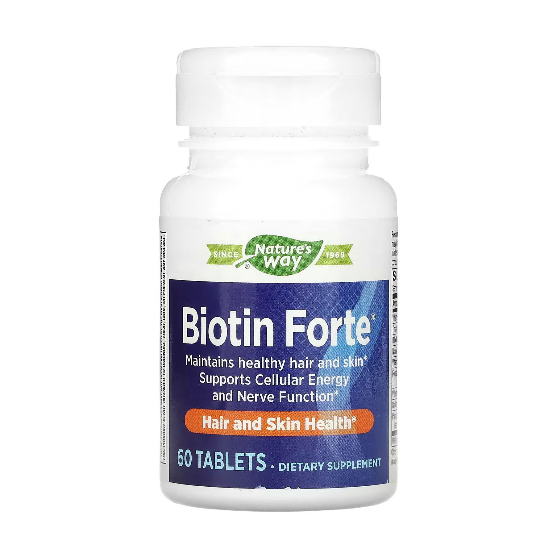 Біотин Nature's Way Biotin Forte Extra Strength 5 мг, 60 таблеток
Біотин Nature's Way Biotin Forte Extra Strength 5 мг, 60 таблеток