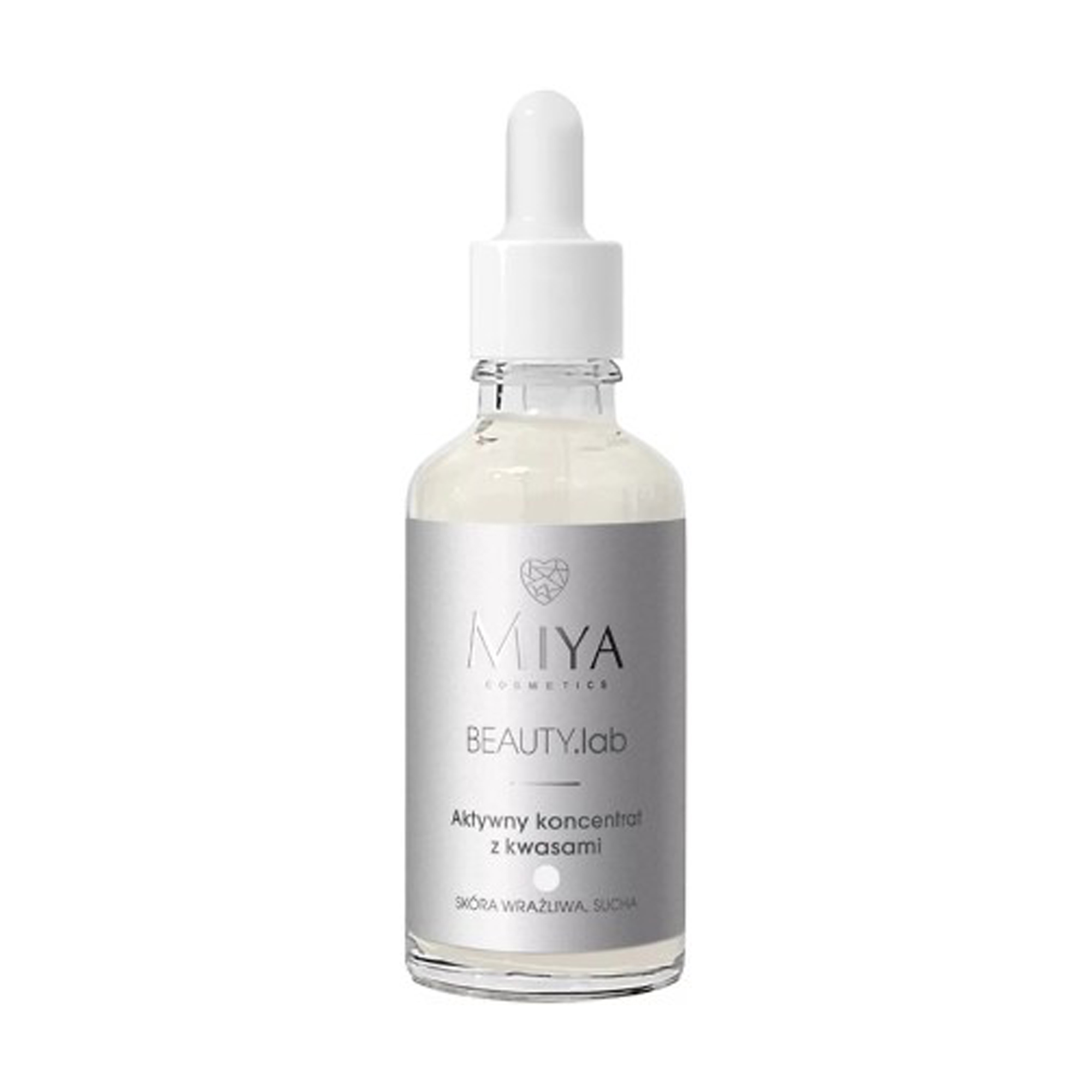Активний концентрат для обличчя Miya Cosmetics Beauty Lab Active Concentrate With Acids для чутливої шкіри, з кислотами, 50 мл
Активний концентрат для обличчя Miya Cosmetics Beauty Lab Active Concentrate With Acids для чутливої шкіри, з кислотами, 50 мл