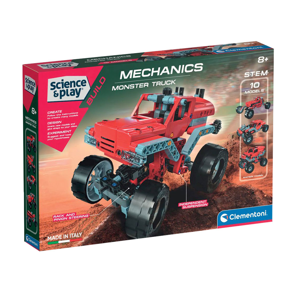 Дитячий конструктор 2 в 1 Clementoni Science & Play Mechanics Laboratory Monster Truck від 8 років, 120 елементів (75076)
Дитячий конструктор 2 в 1 Clementoni Science & Play Mechanics Laboratory Monster Truck від 8 років, 120 елементів (75076)