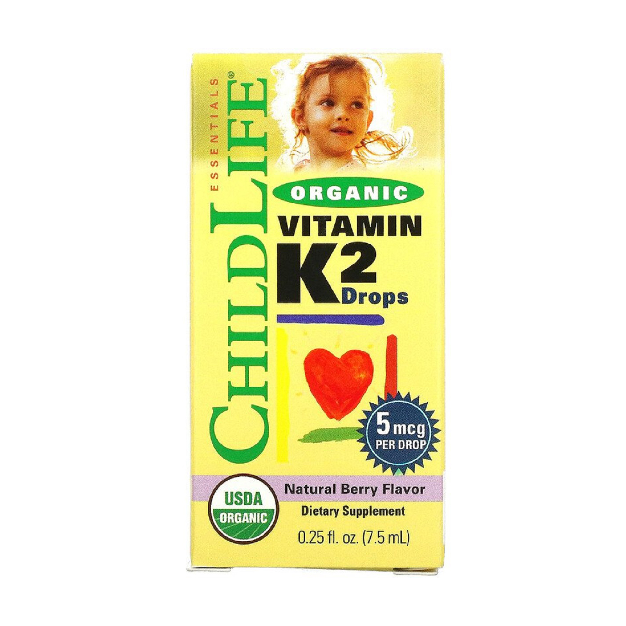 Дитячий органічний вітамін K2 ChildLife Essentials Organic Vitamin K2 з натуральним ягідним смаком, в краплях, 7.5 мл
Дитячий органічний вітамін K2 ChildLife Essentials Organic Vitamin K2 з натуральним ягідним смаком, в краплях, 7.5 мл