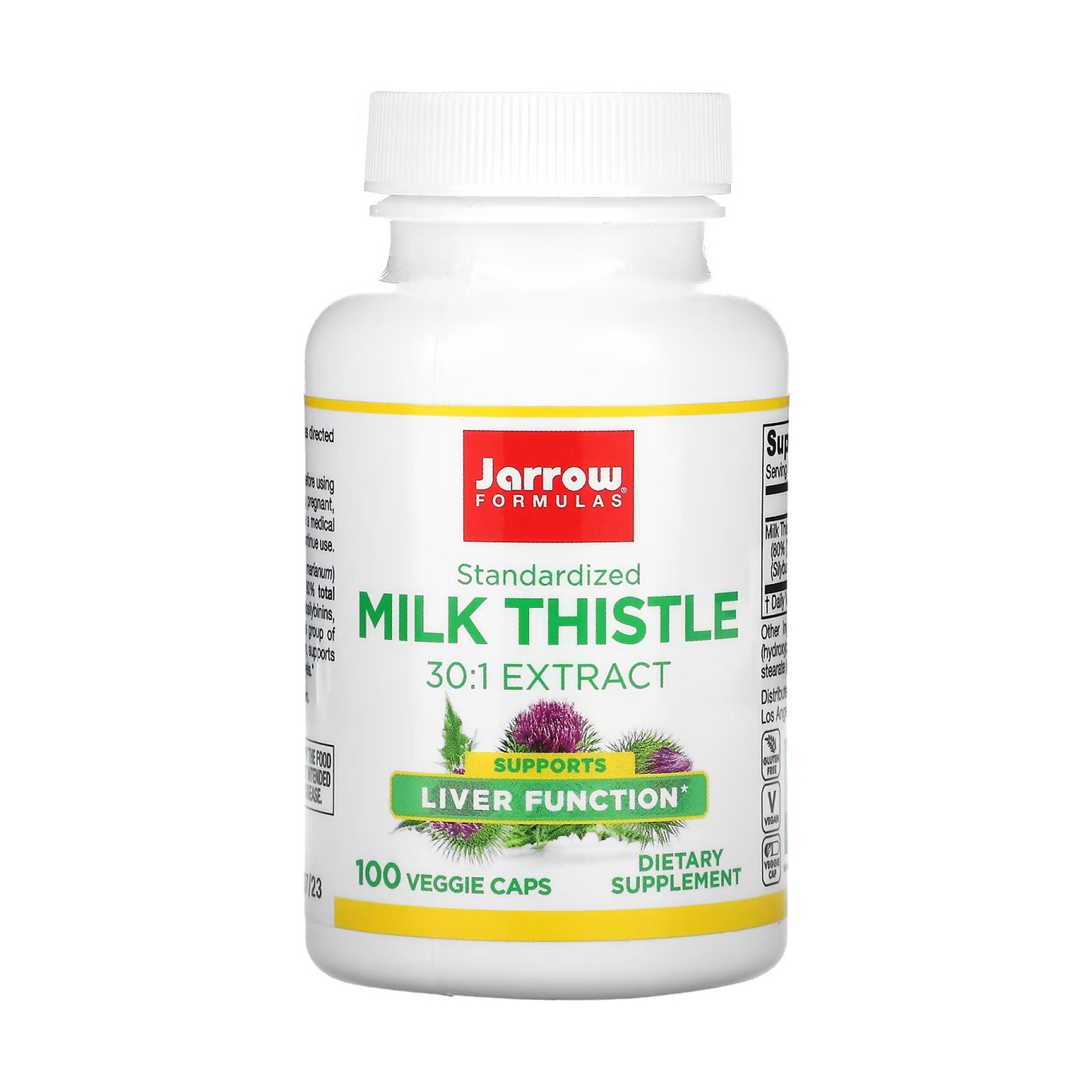 Стандартизована розторопша Jarrow Formulas Standardized Milk Thistle 30:1 Extract, 100 вегетаріанських капсул
Стандартизована розторопша Jarrow Formulas Standardized Milk Thistle 30:1 Extract, 100 вегетаріанських капсул