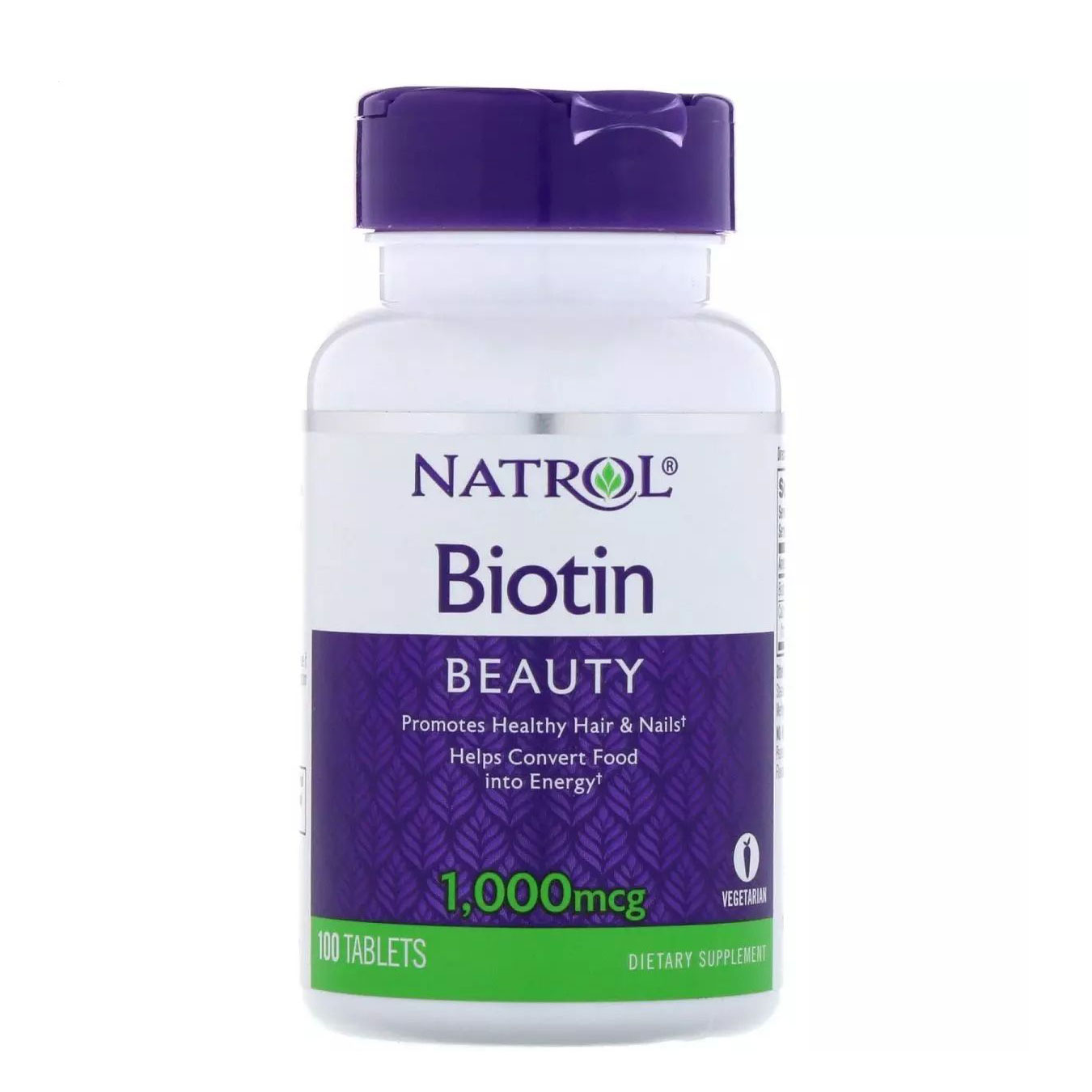 Біотин Natrol Biotin 1000 мкг, 100 таблеток
Біотин Natrol Biotin 1000 мкг, 100 таблеток