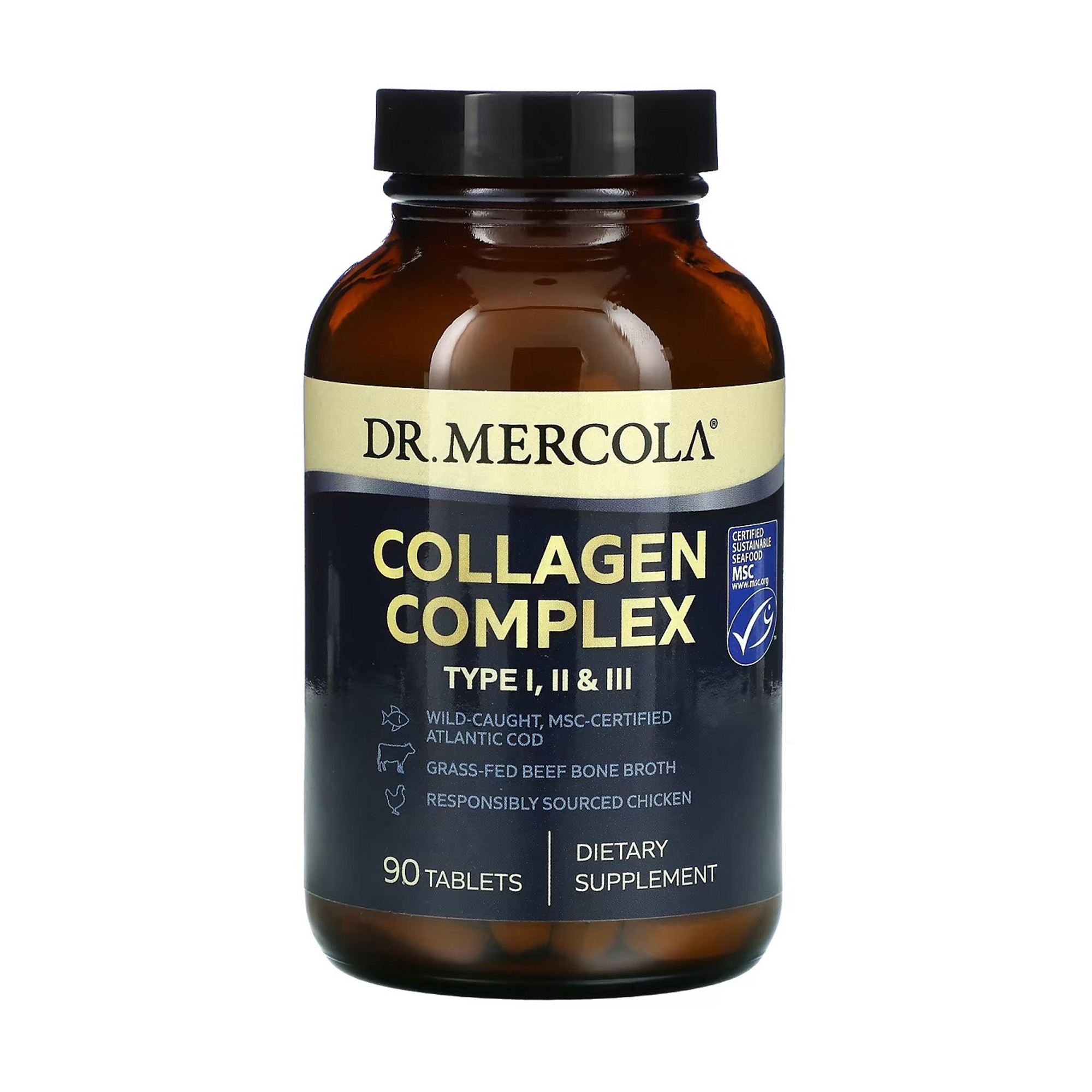 Колаген I, II і III типу Dr. Mercola Collagen Complex, 90 капсул
Колаген I, II і III типу Dr. Mercola Collagen Complex, 90 капсул