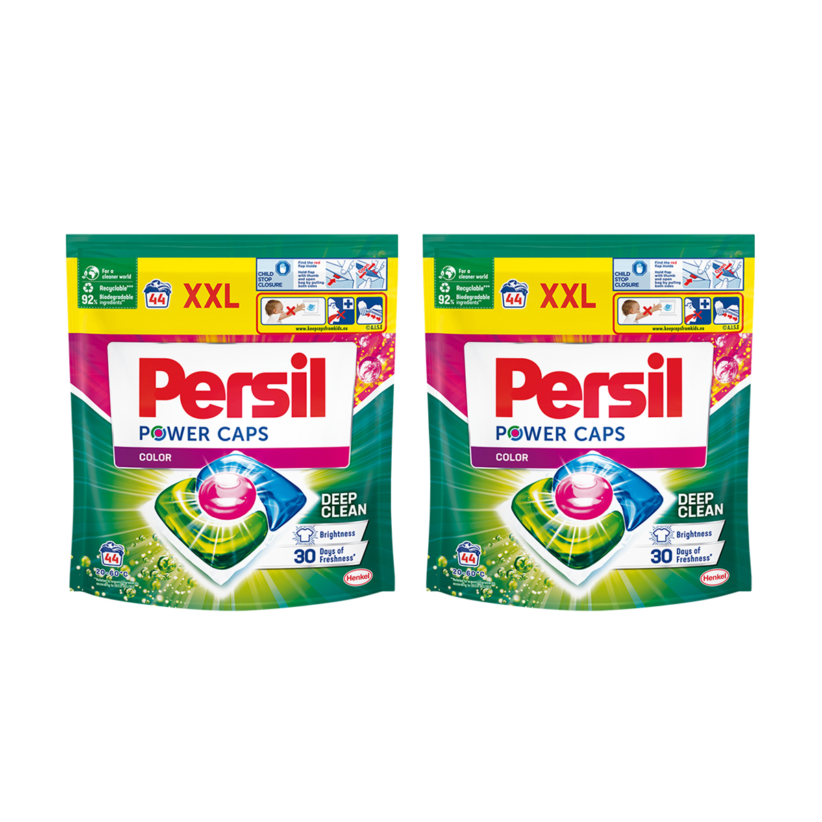 Уцінка! Капсули для прання Persil Power Caps Color Deep Clean, 88 циклів прання, 2*44 шт
Уцінка! Капсули для прання Persil Power Caps Color Deep Clean, 88 циклів прання, 2*44 шт