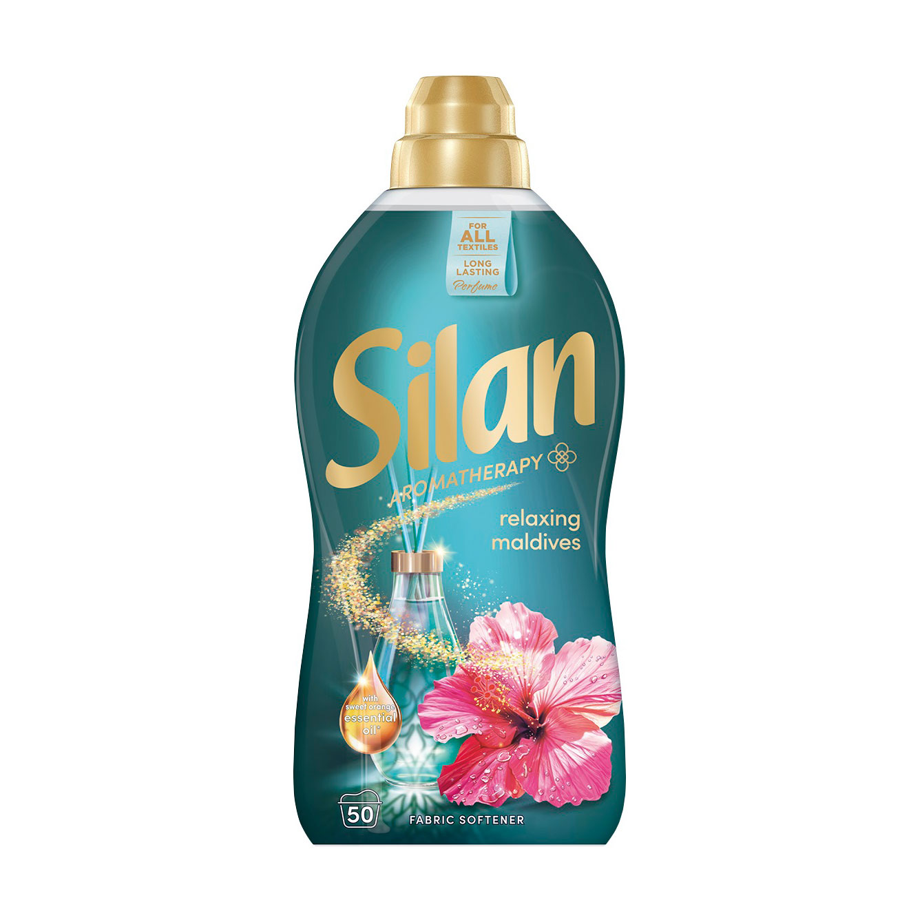 Кондиціонер для білизни Silan Aromatherapy Relaxing Maldives, 50 циклів прання, 1.1 л
Кондиціонер для білизни Silan Aromatherapy Relaxing Maldives, 50 циклів прання, 1.1 л