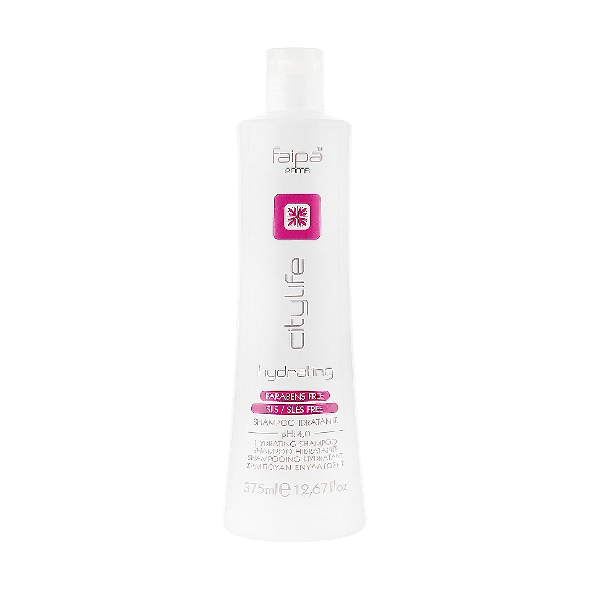 Безсульфатний зволожувальний шампунь для волосся Faipa Roma CityLife Hydrating Shampoo pH 4.0 з аргановою олією, 375 мл
Безсульфатний зволожувальний шампунь для волосся Faipa Roma CityLife Hydrating Shampoo pH 4.0 з аргановою олією, 375 мл