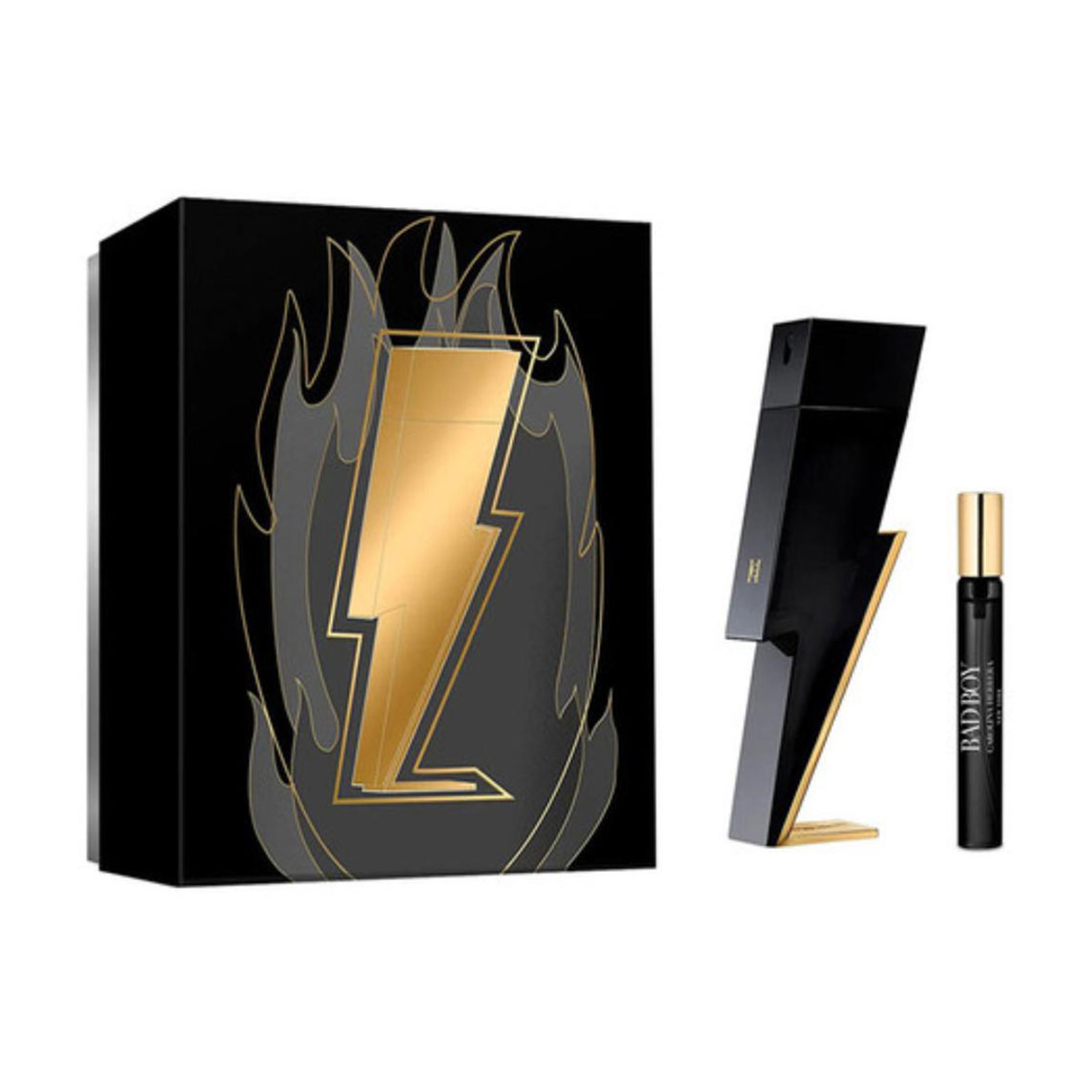 Парфумований набір Carolina Herrera Bad Boy чоловічий (туалетна вода, 10 мл + туалетна вода, 100 мл)
Парфумований набір Carolina Herrera Bad Boy чоловічий (туалетна вода, 10 мл + туалетна вода, 100 мл)